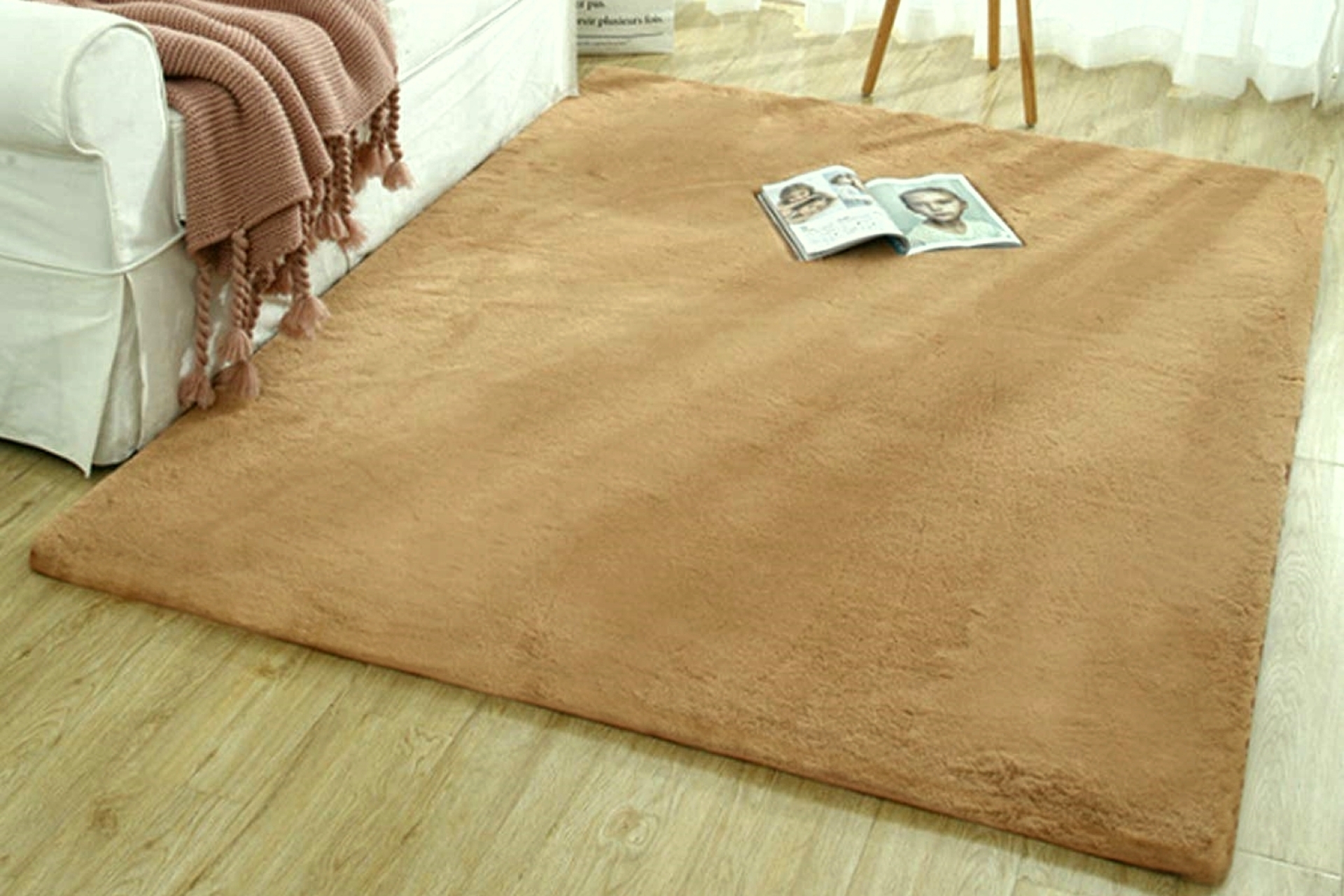 TAPPETO REX TAVŞANI DEKORATİF POST HALI CAMEL 80X150 FİYATI Vivense