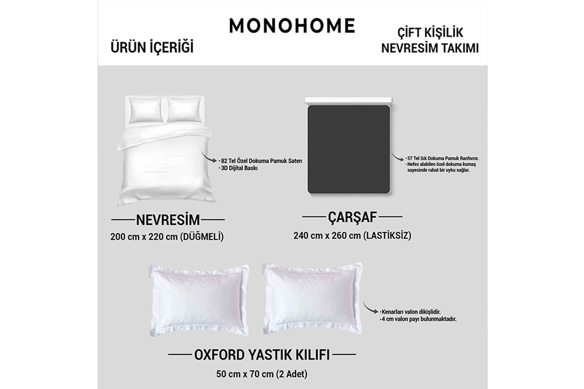 Monohome Bohem St L D Ft K L K Nevres M Takimi Pamuk Saten