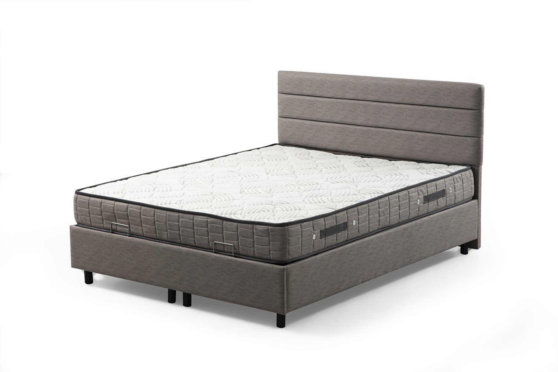Motya Bazalı Karyola- Açık Gri- 120X200 -1