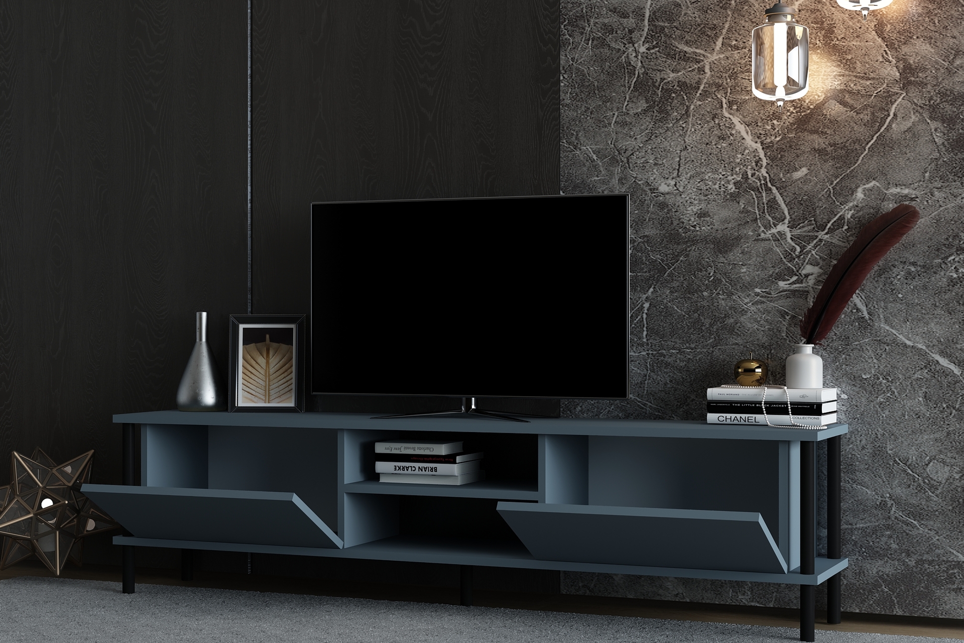 MAVI Adriana ink brushed glam voor lange dames