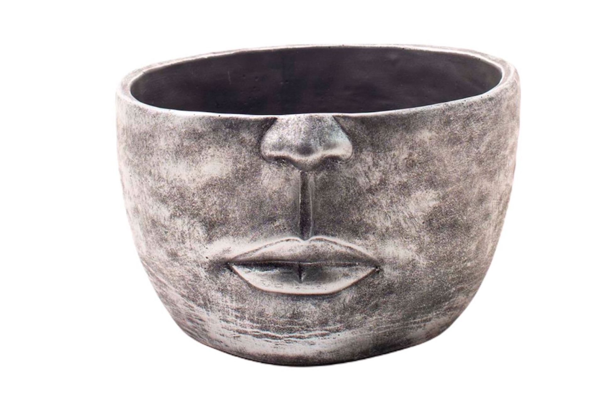 Half Gezicht Pot Zilver