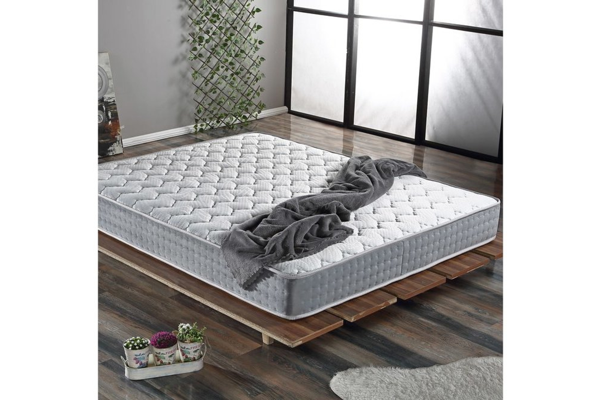 Full Ortopedik Grey Yayli Yatak 120 X 200 Fiyati Vivense