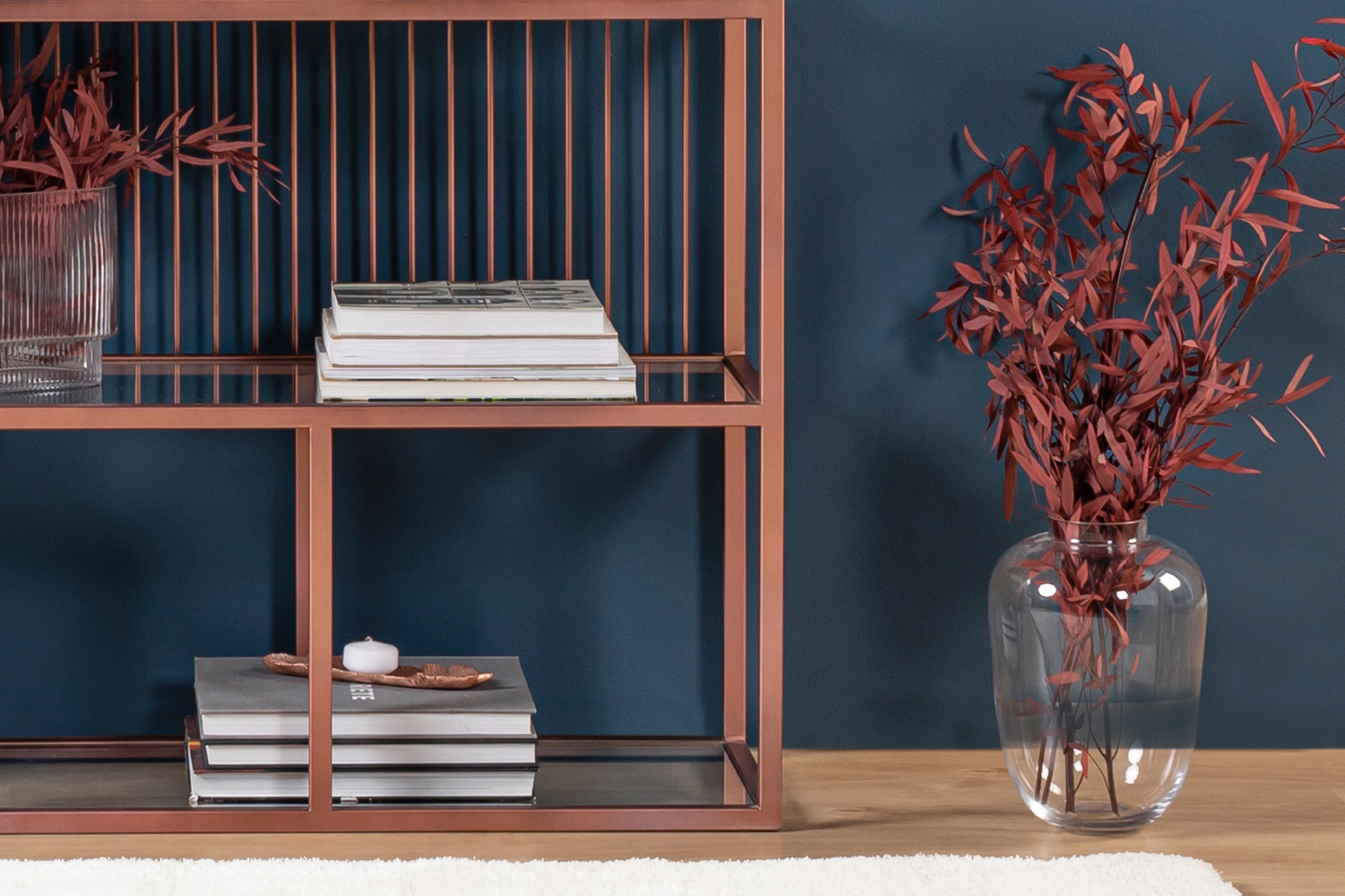 Lola Rose Gold Bookcase Vivense London