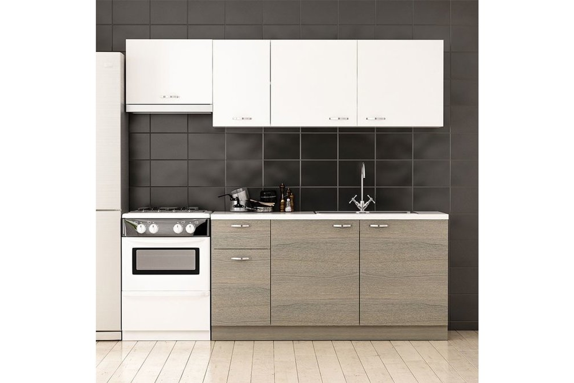 minar hazir mutfak 220 cm antrasit mese fiyati vivense