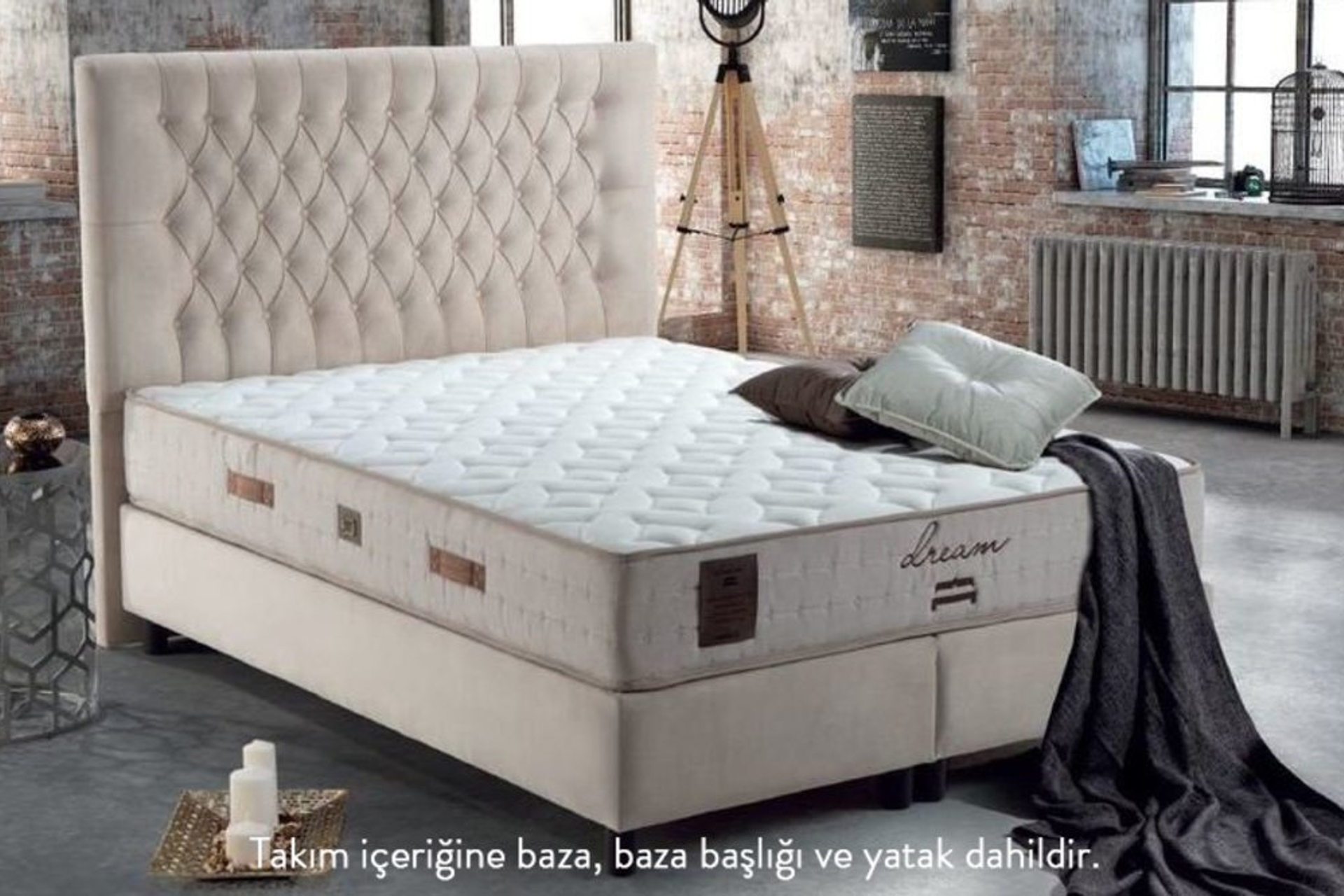 Dream Baza Baslik Yatak Seti 150x200 Fiyati Vivense