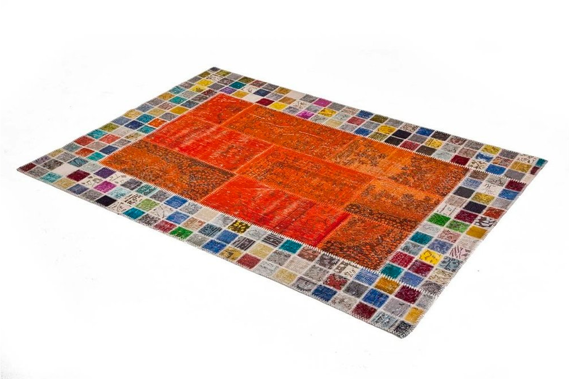 ORANGE MOSAİC PATCHWORK HALI 80X150 FİYATI Vivense