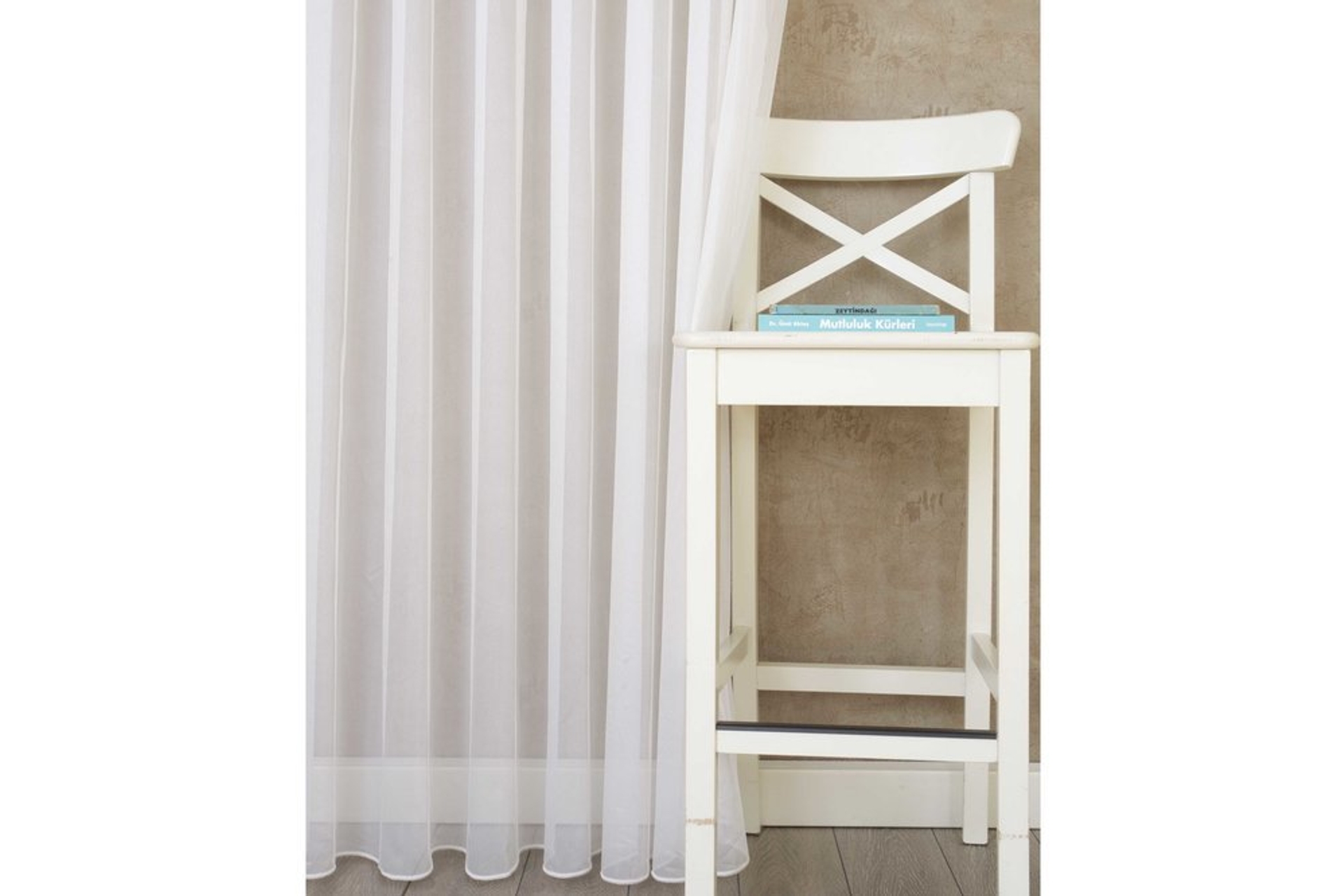 Massarelli Etamin Tül Ekru  1-2 Seyrek Pile 250X260 -1
