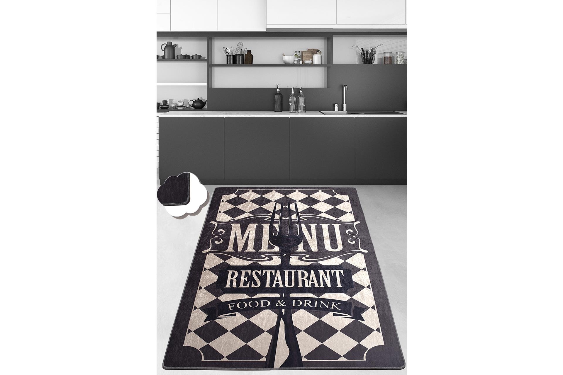 FOOD AND DRİNK DJT DİJİTAL BASKI HALI 120X180 FİYATI Vivense