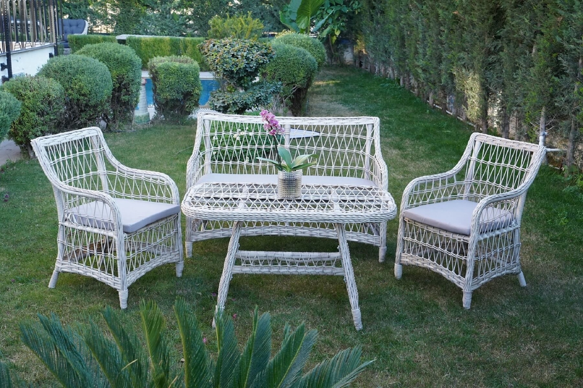 RUSTİK BAHÇE MASA SANDALYE TAKIMI