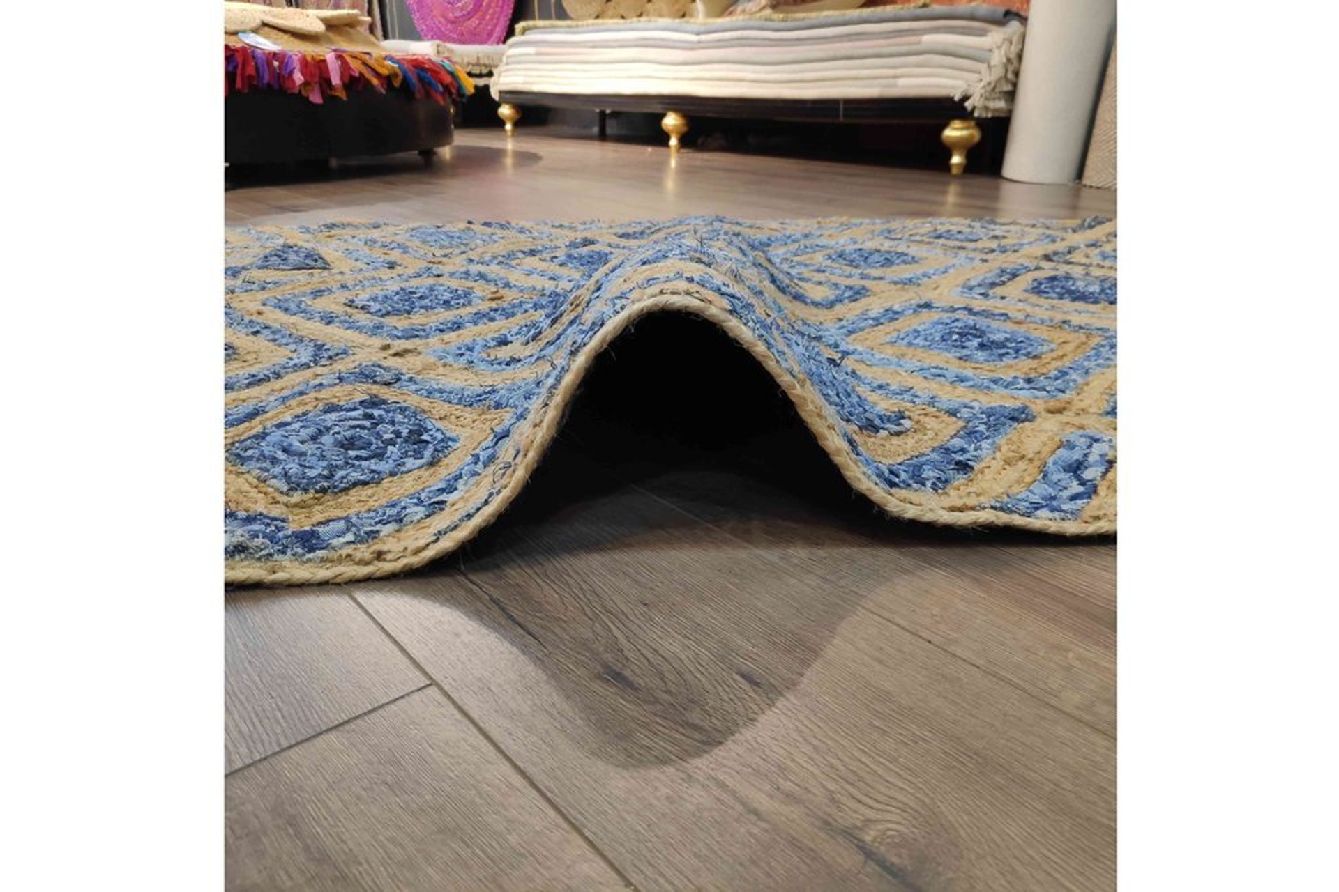 CHOTİ MİX MX 09 DENİM JÜT HALI 90X150 FİYATI Vivense