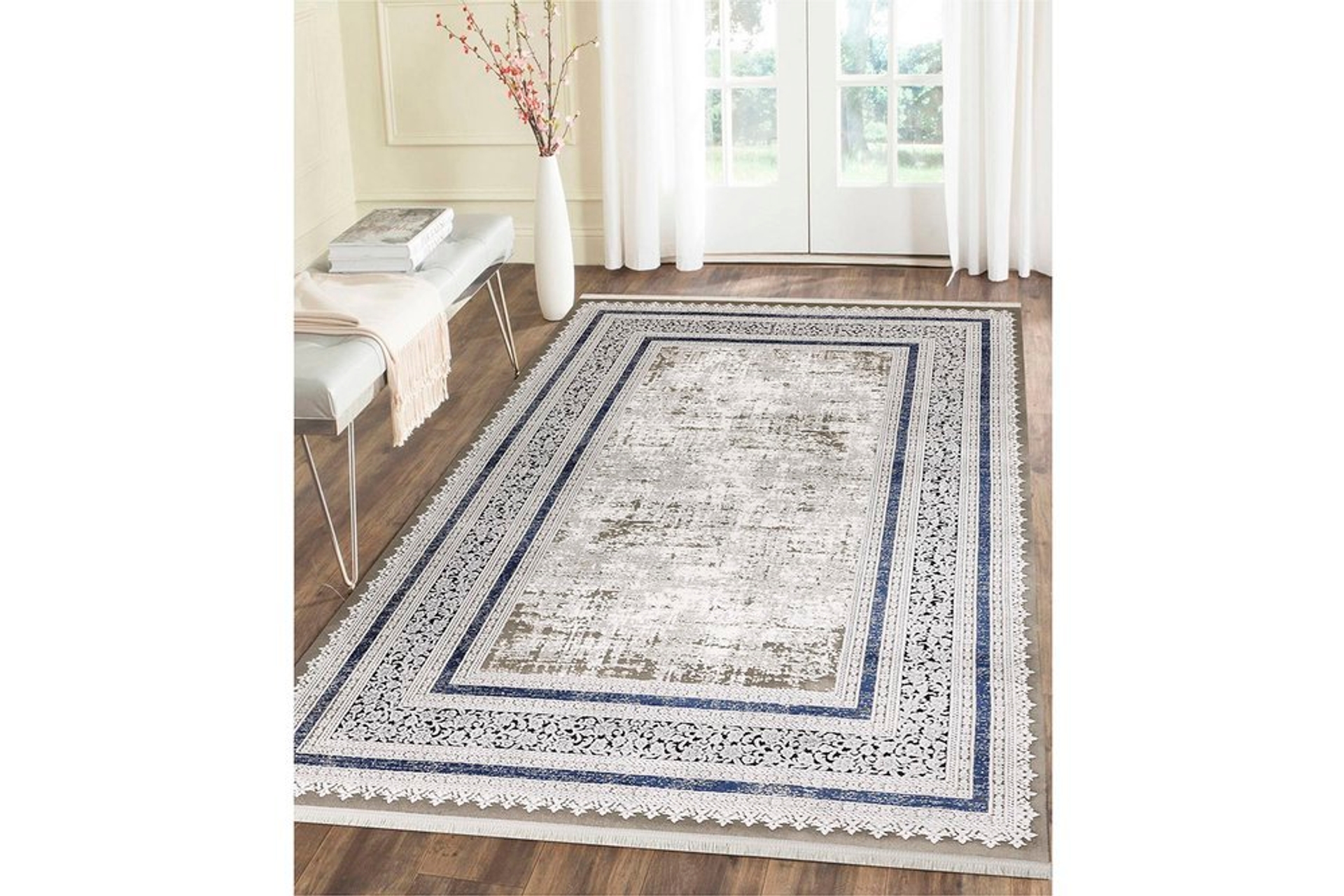 koza galata gri lacivert akrilik hali 30761 80x150 fiyati vivense