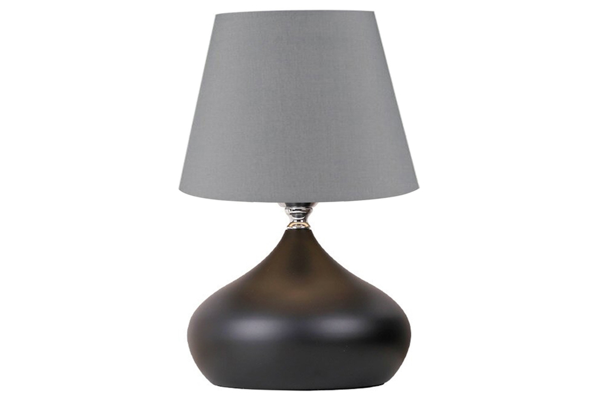 Evlight Masa Lambası- Antrasit Şapka- Tekli Metal Abajur-  Siyah -1