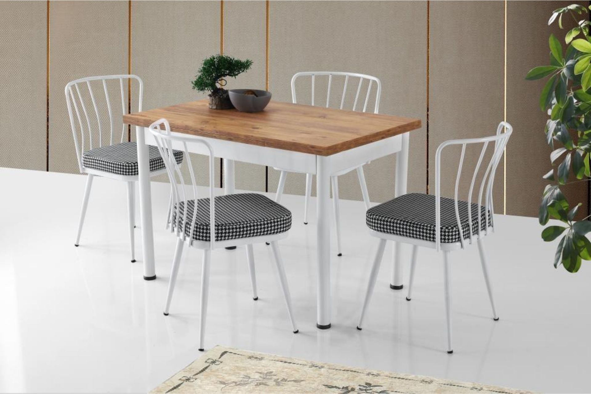Smart Buse Masa+Sandalye Takımı- Çam -1