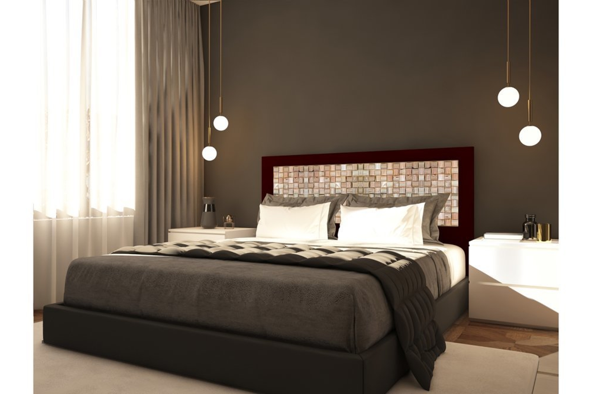 GİBBONS HOOD BAZA BAŞLIĞI BORDO 150X104 FİYATI Vivense