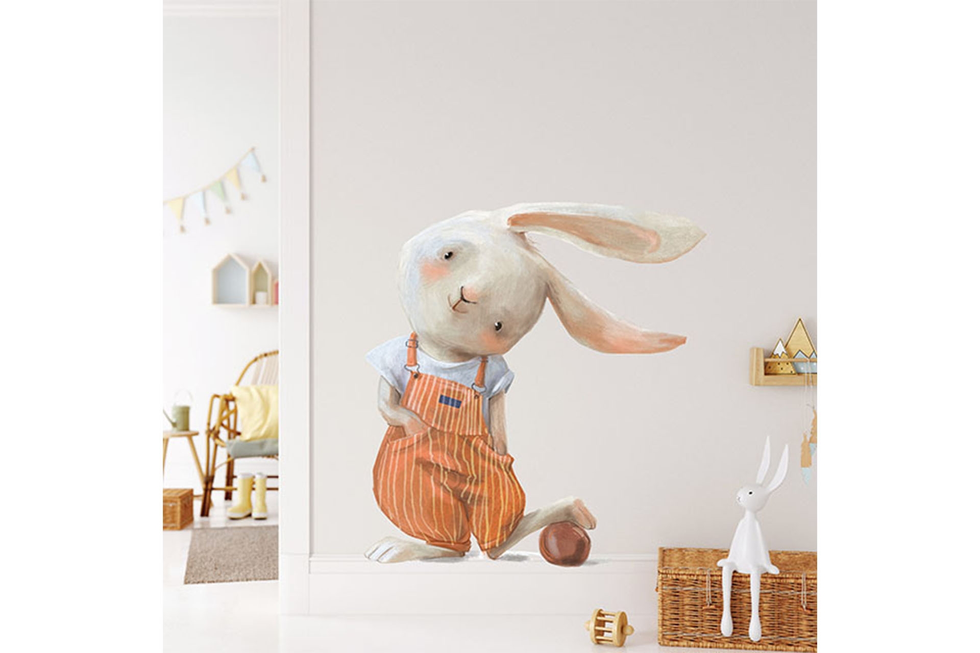 SHY RABBİT DUVAR STİCKER