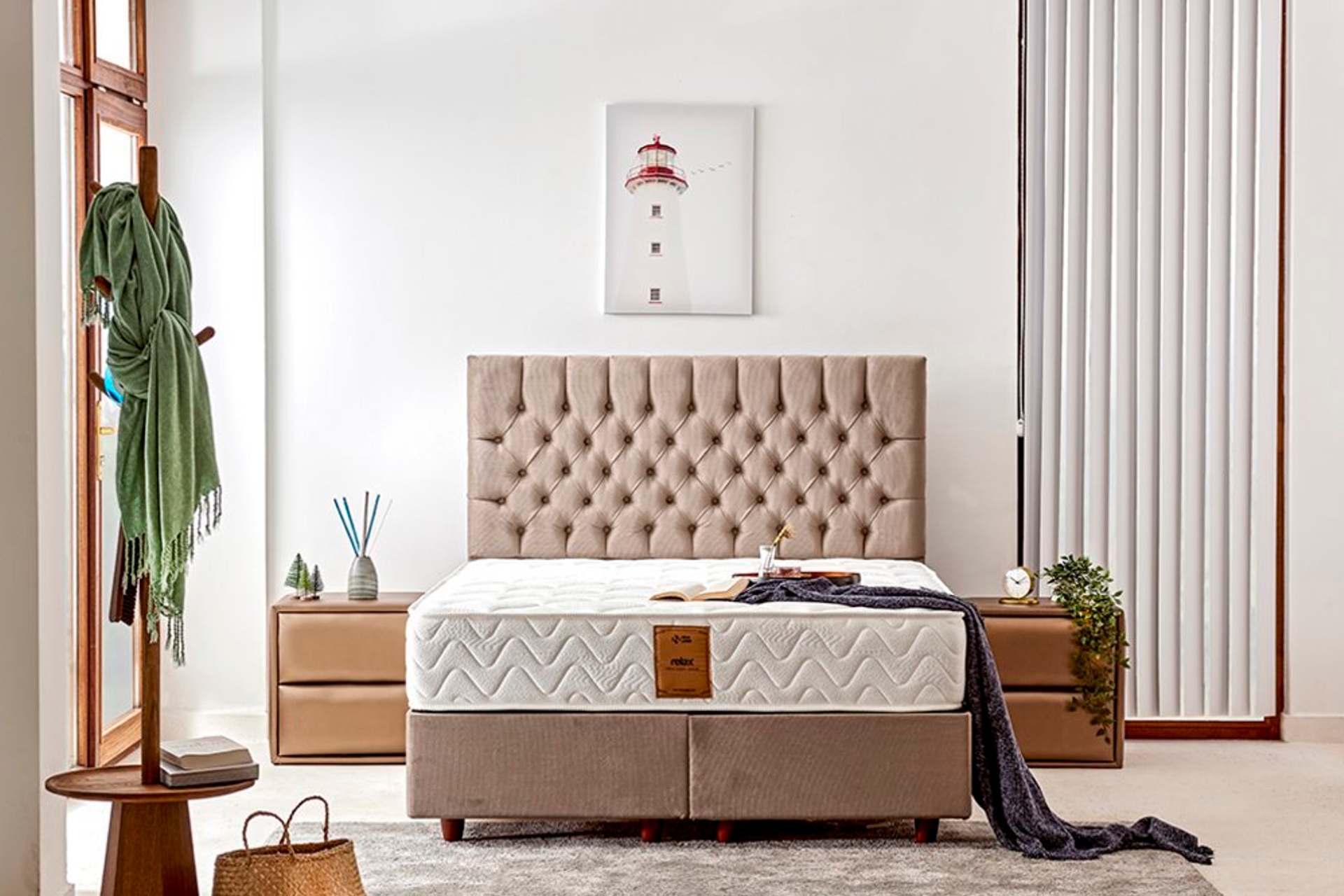RELAX FULL ORTOPEDİK ORTA SERT LÜKS YATAK 90X190 FİYATI Vivense