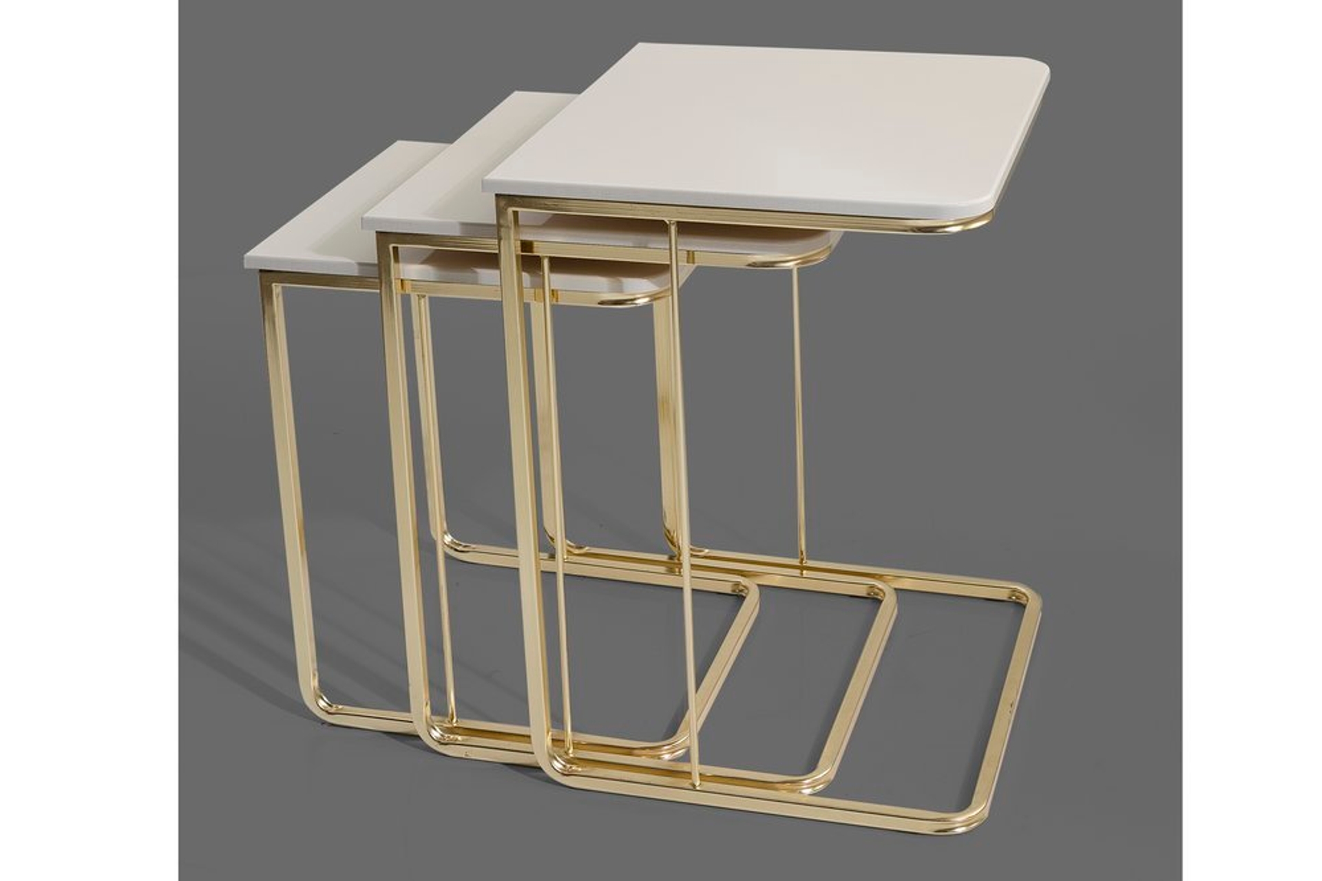 Veys Zettafel, 3 Stuks, Creme en Goud