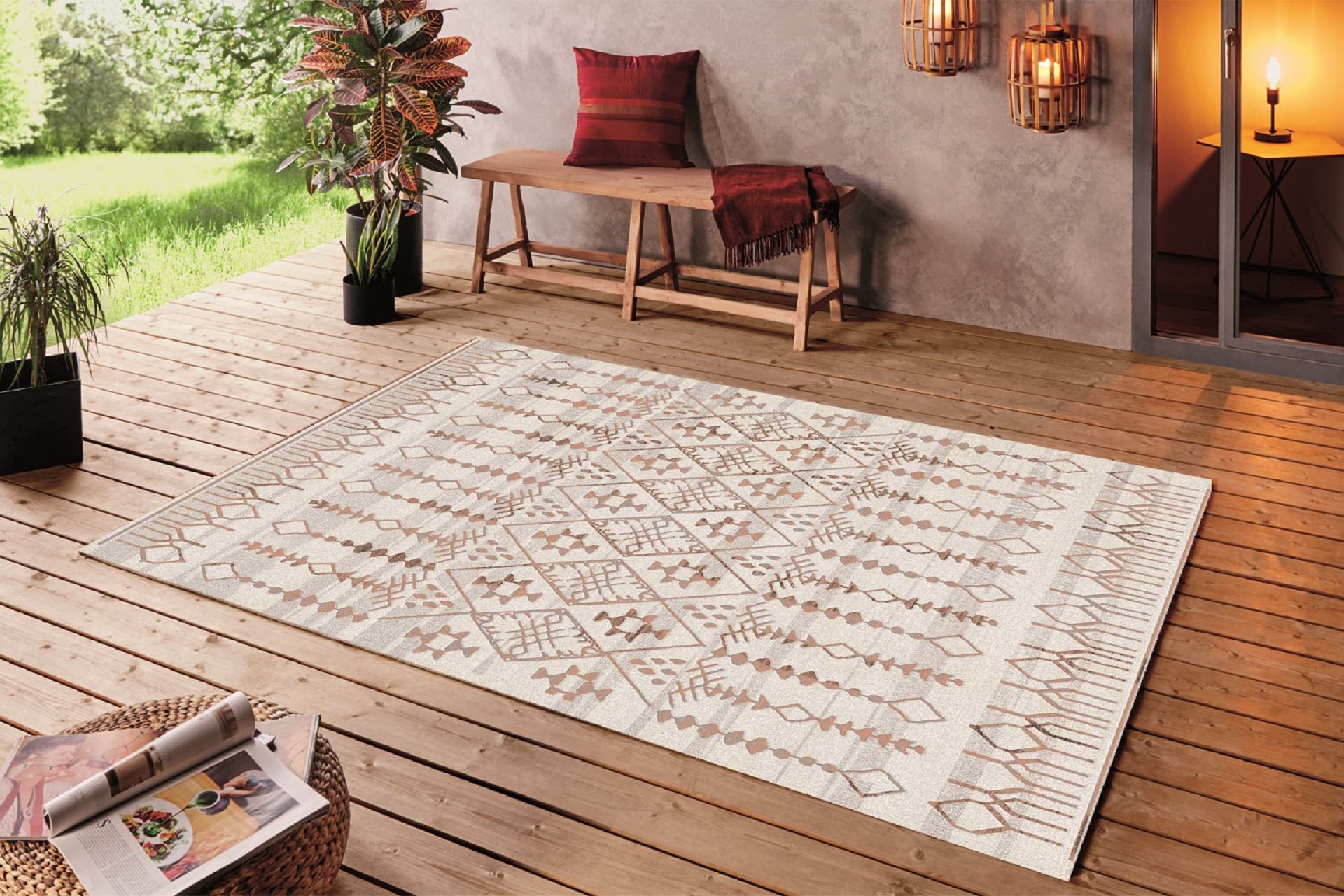Aida Home Malmö Salon Halısı- Somon- 140X200 -1