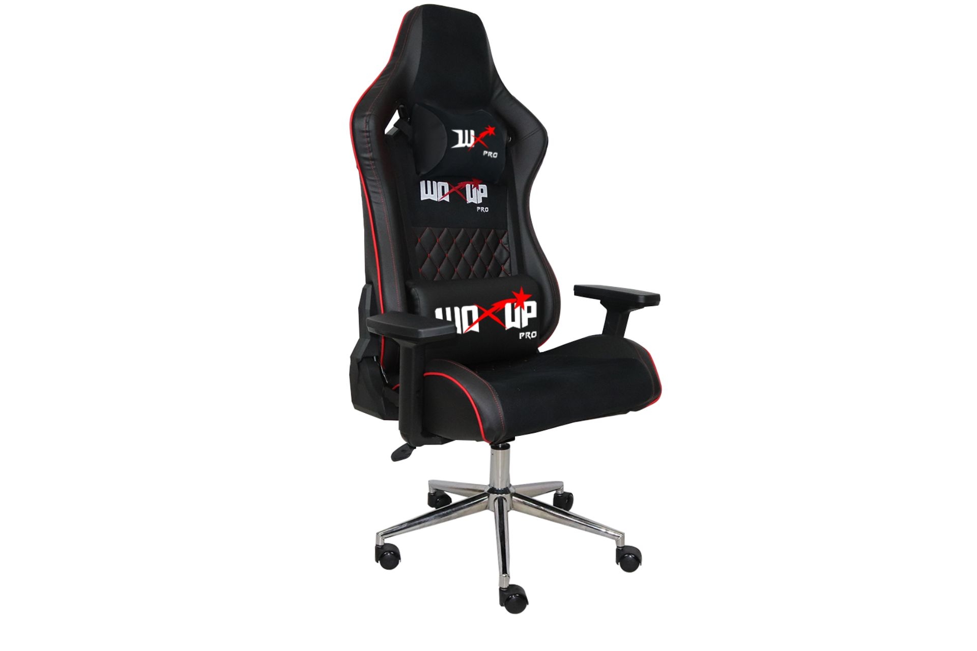 Gamer Swan Deri Kumaş Kol Ve Yükseklik Ayarlanabilir Oyuncu Koltuğu- Kırmızı -1
