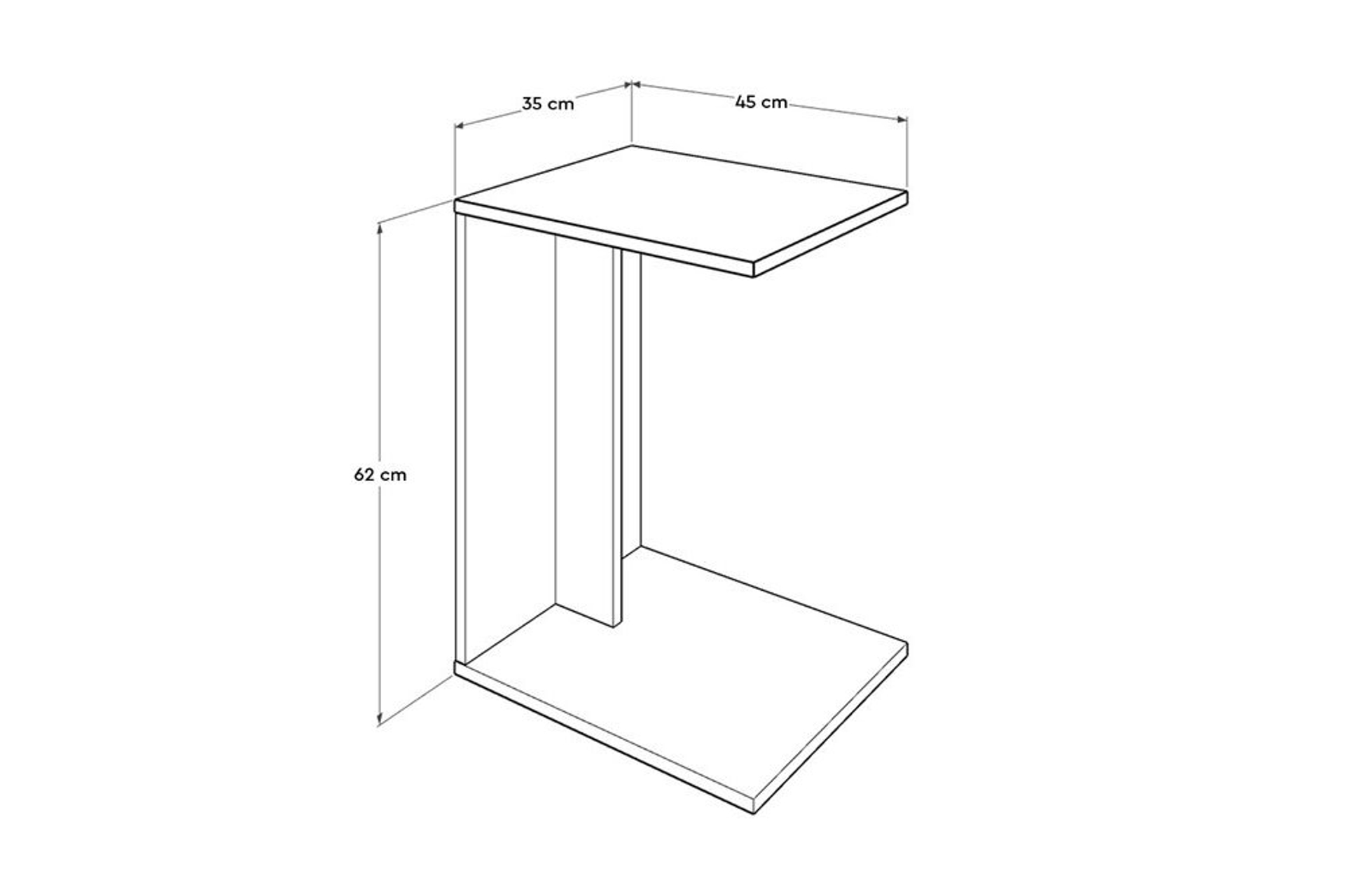Cok Amacli Tekerlekli C Koltuk Sehpasi Oslo Ceviz Fiyati Vivense
