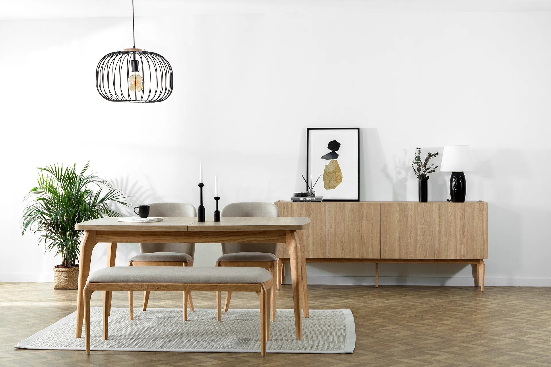 Yeni Valens Bench- 120 Cm- Kumaş Değişimli -1