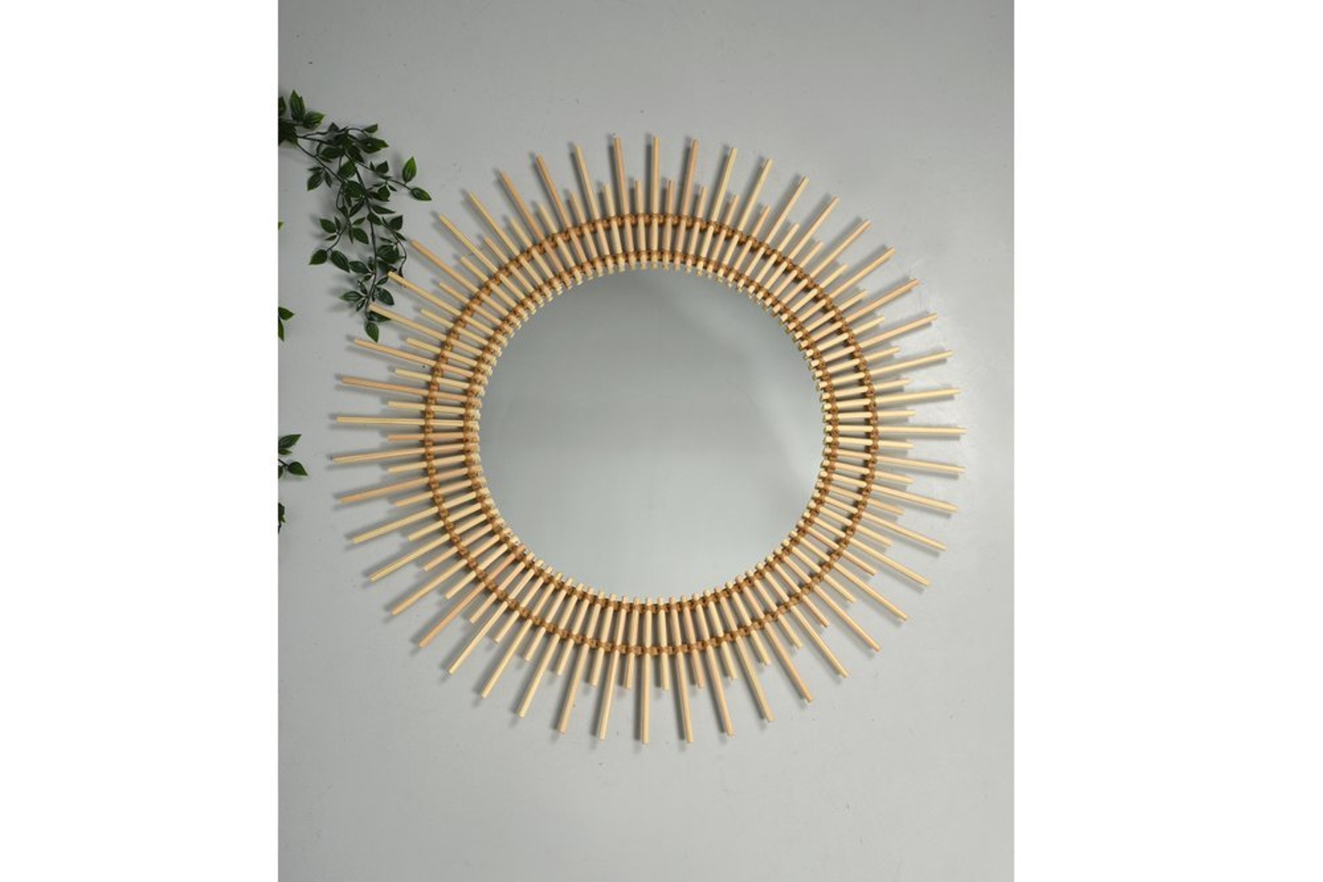 Anna Rattan Mirror (Extra Large) | Vivense London