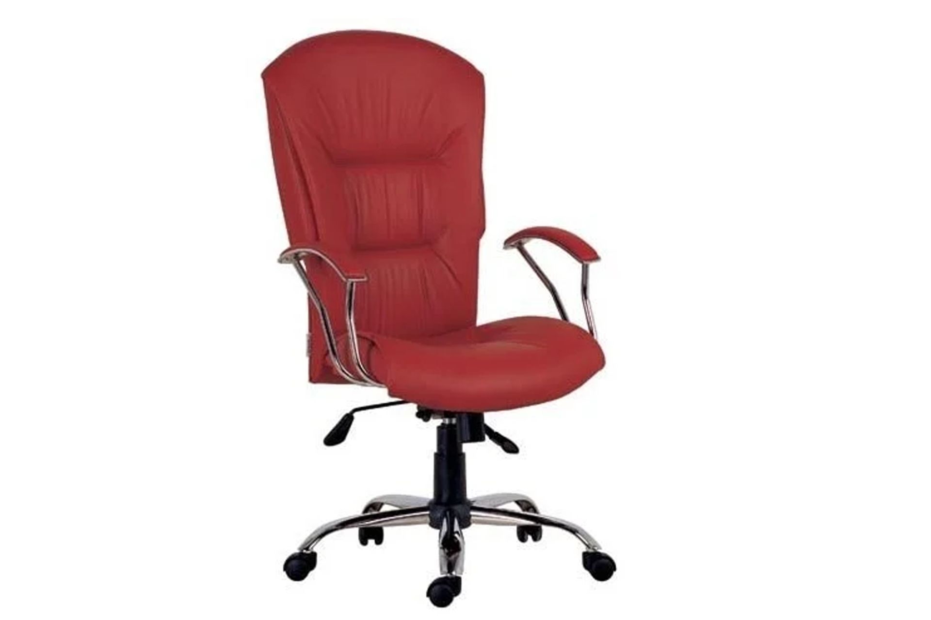 Dilsu Deri Makam Koltuğu- Ofis Sandalyesi- Kırmızı -1