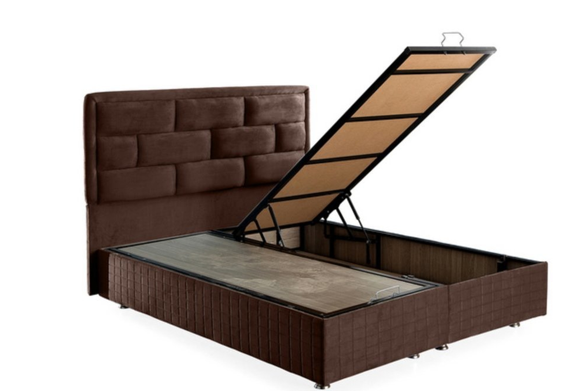 DİEGO BAZA BAŞLIK YATAK SETİ KOYU KAHVE 90X190 FİYATI