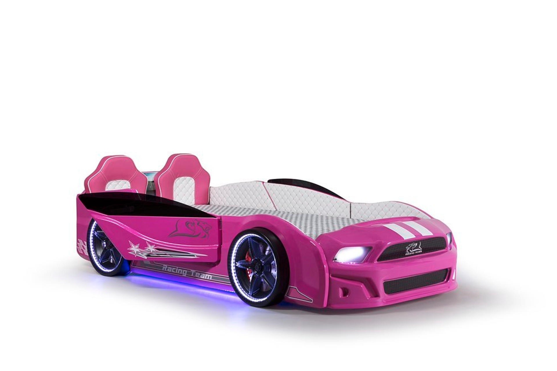 mustang arabali yatak kapilari acilan full ledli pembe fiyati vivense