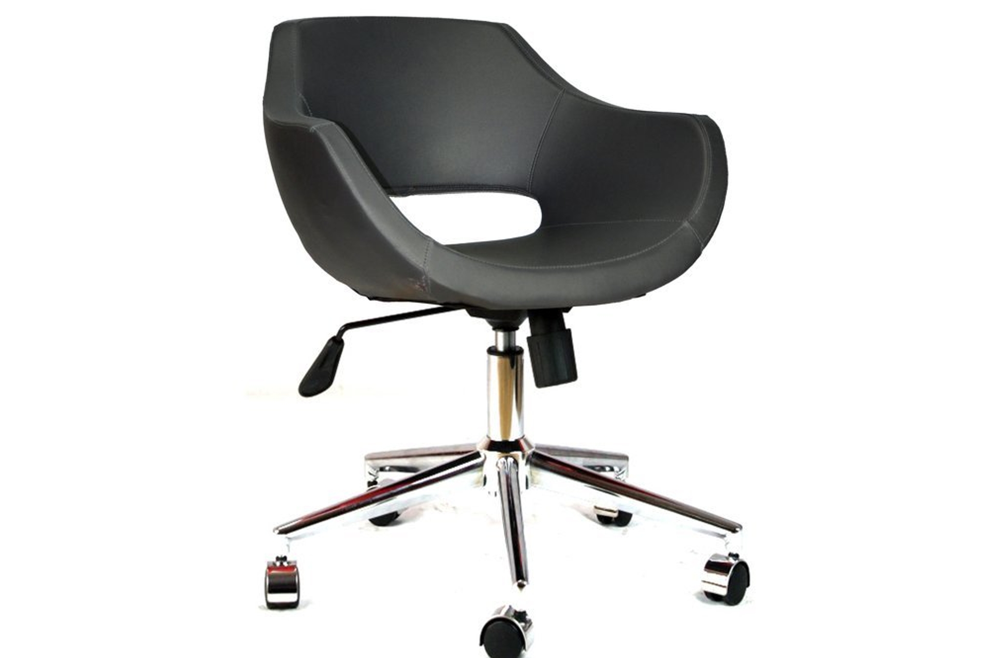 Burocci Viva Bureaustoel met Metalen Poten, Grijs