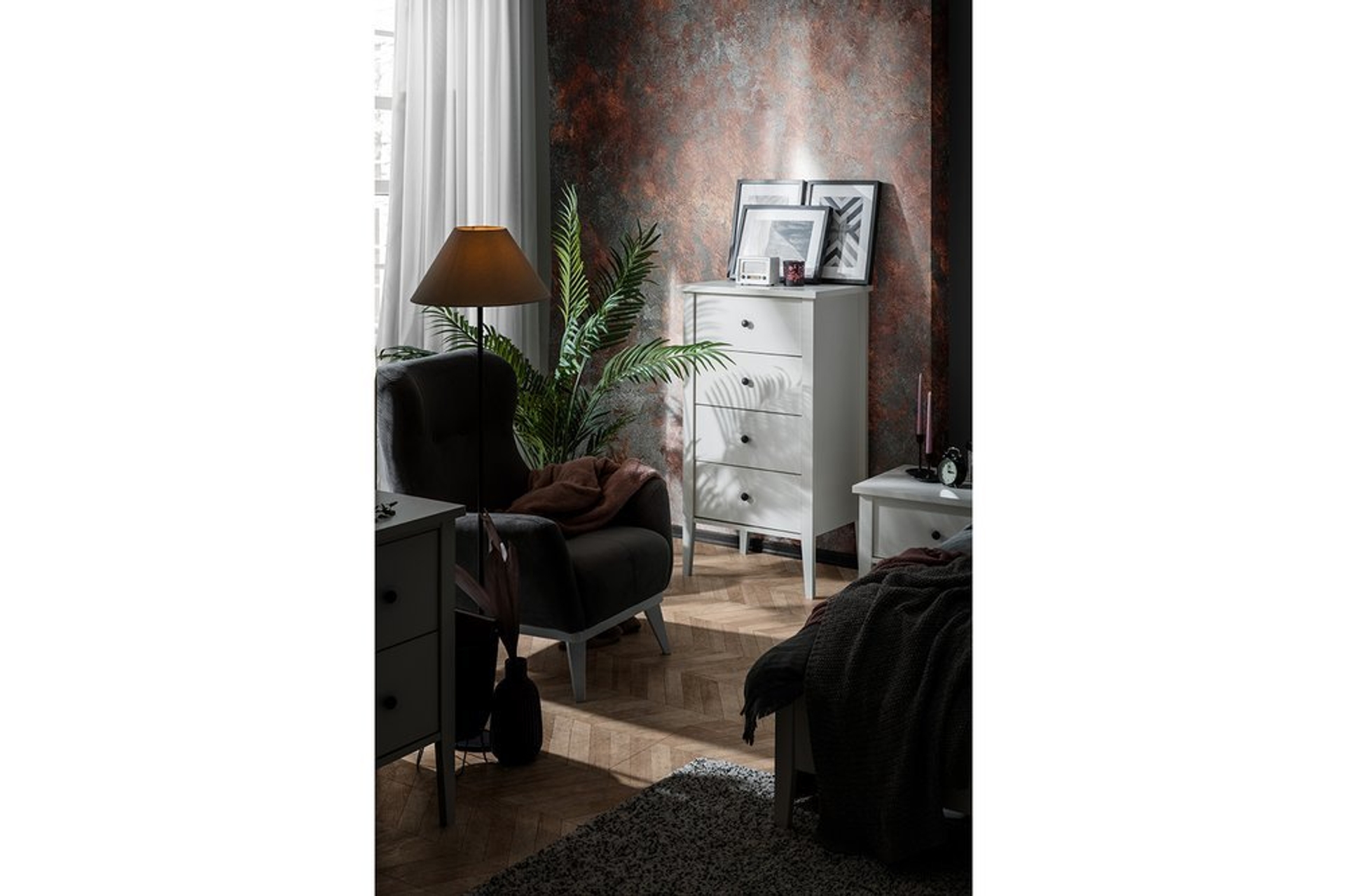 Urban Cream Ladekast met 4 Lades, Beige