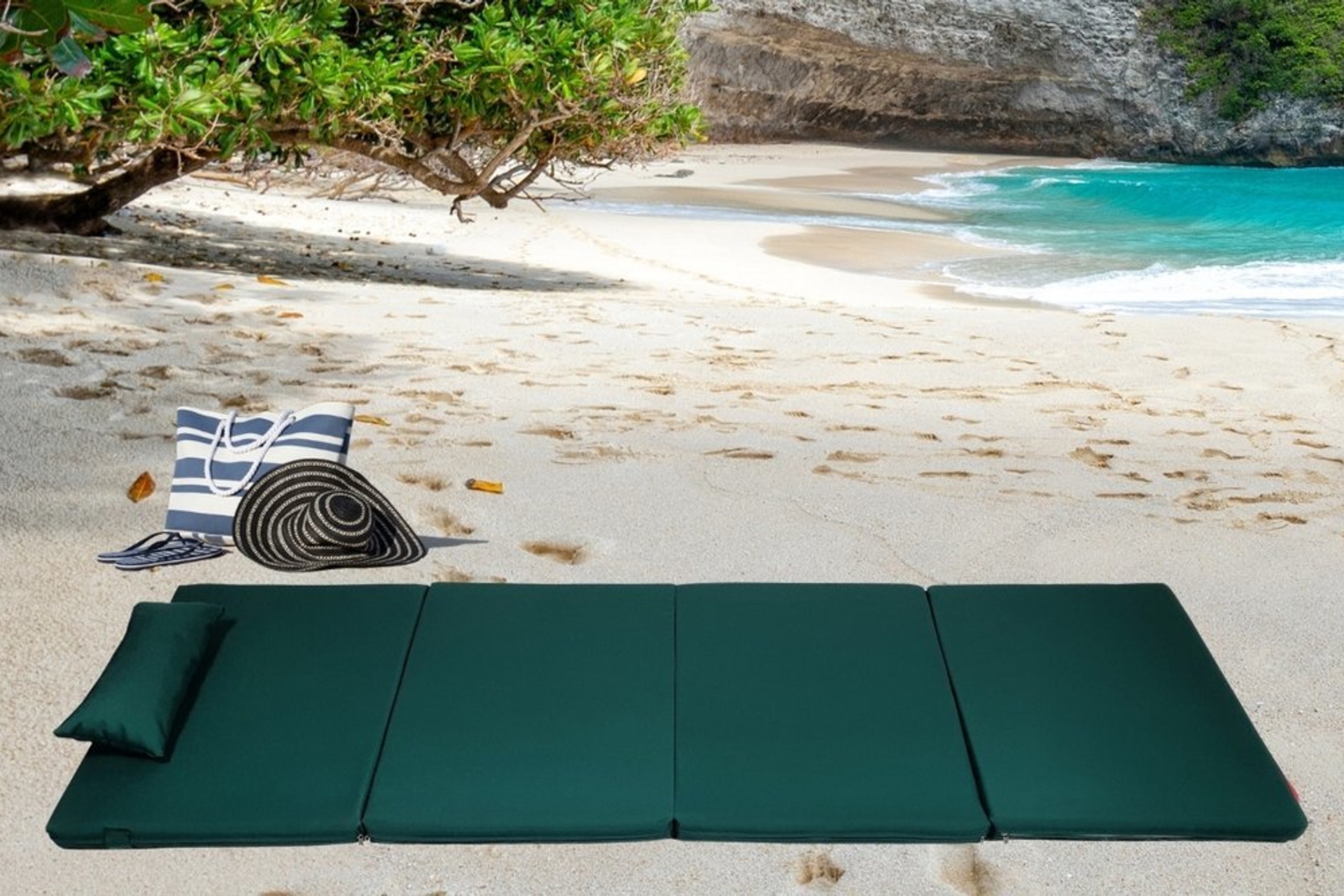 bysay tasinabilir katlanir sezlong kamp yatagi minderi haki fiyati vivense