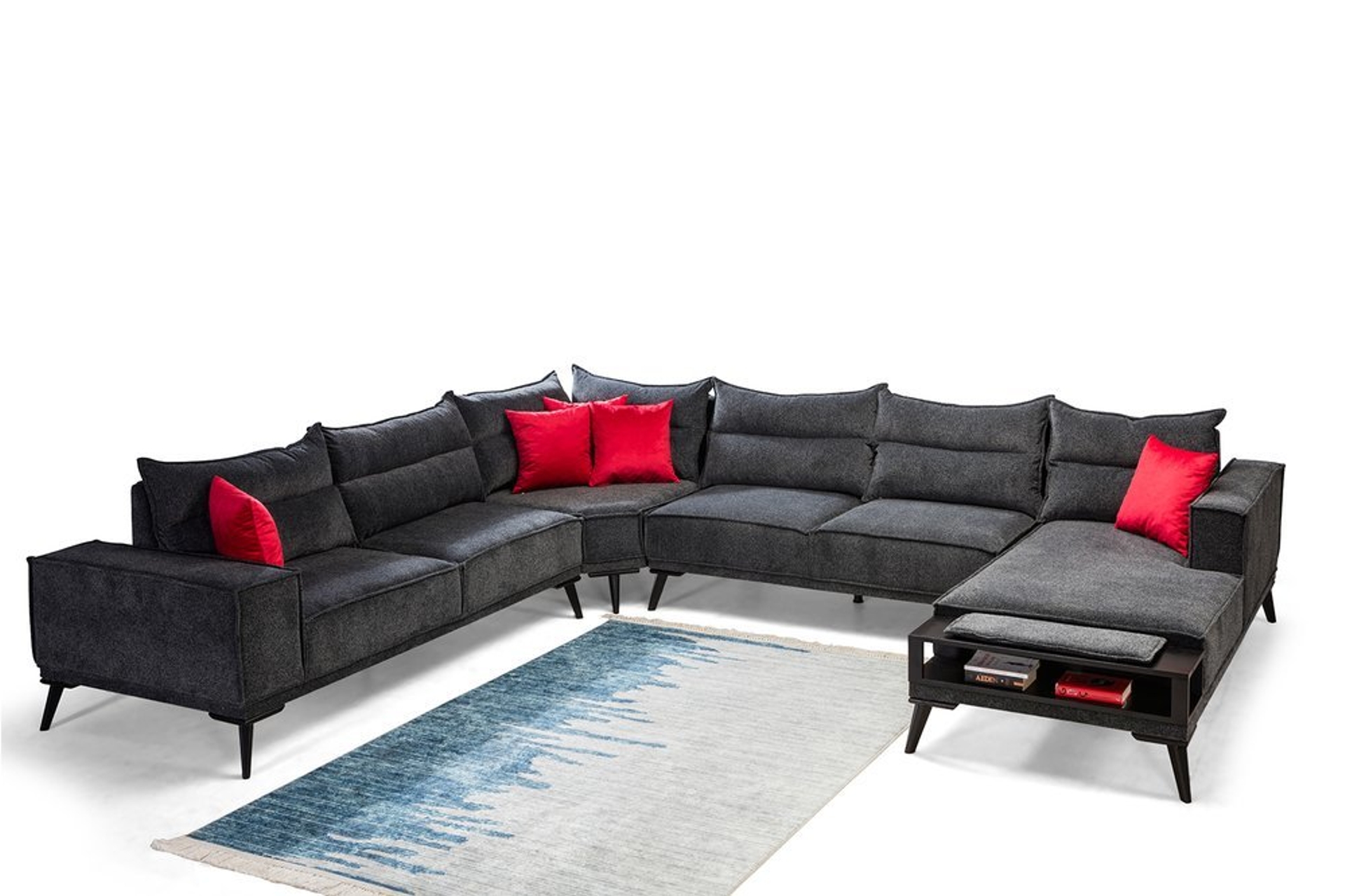 KRAFT U KÖŞE KOLTUK TAKIMI, ANTRASİT, SAĞ KÖŞE