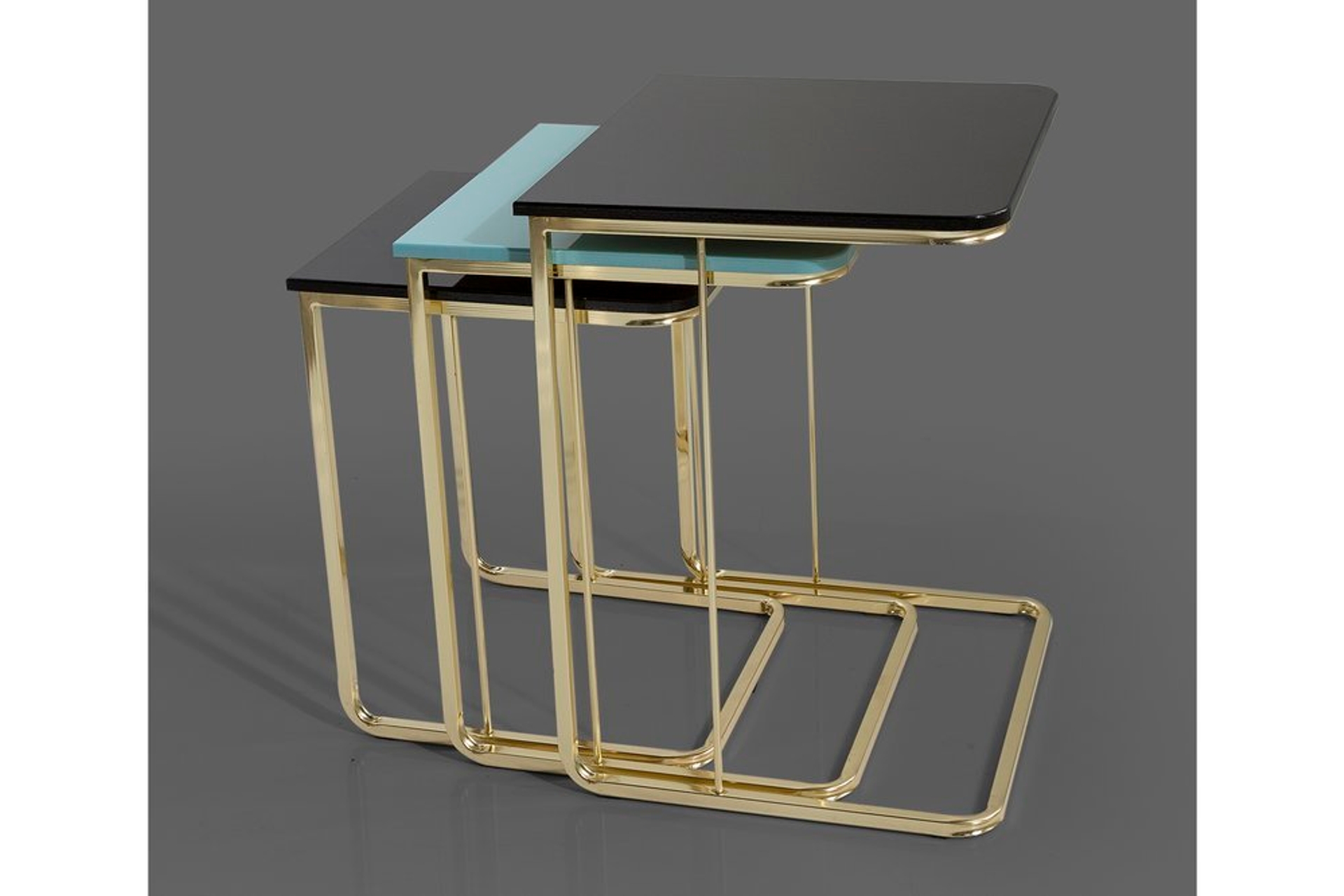 Veys Caroline Set Zettafels, 3-delig, Zwart & Blauw