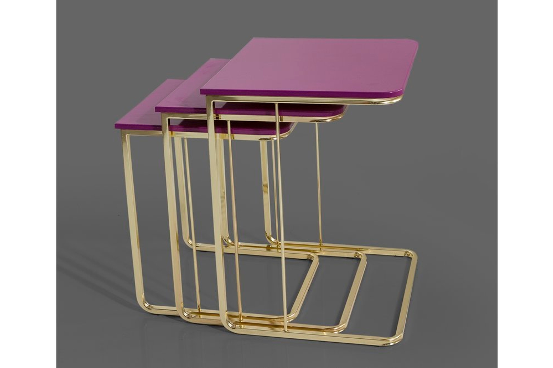 Veys Caroline Zettafelset, 3-delig, Fuchsia