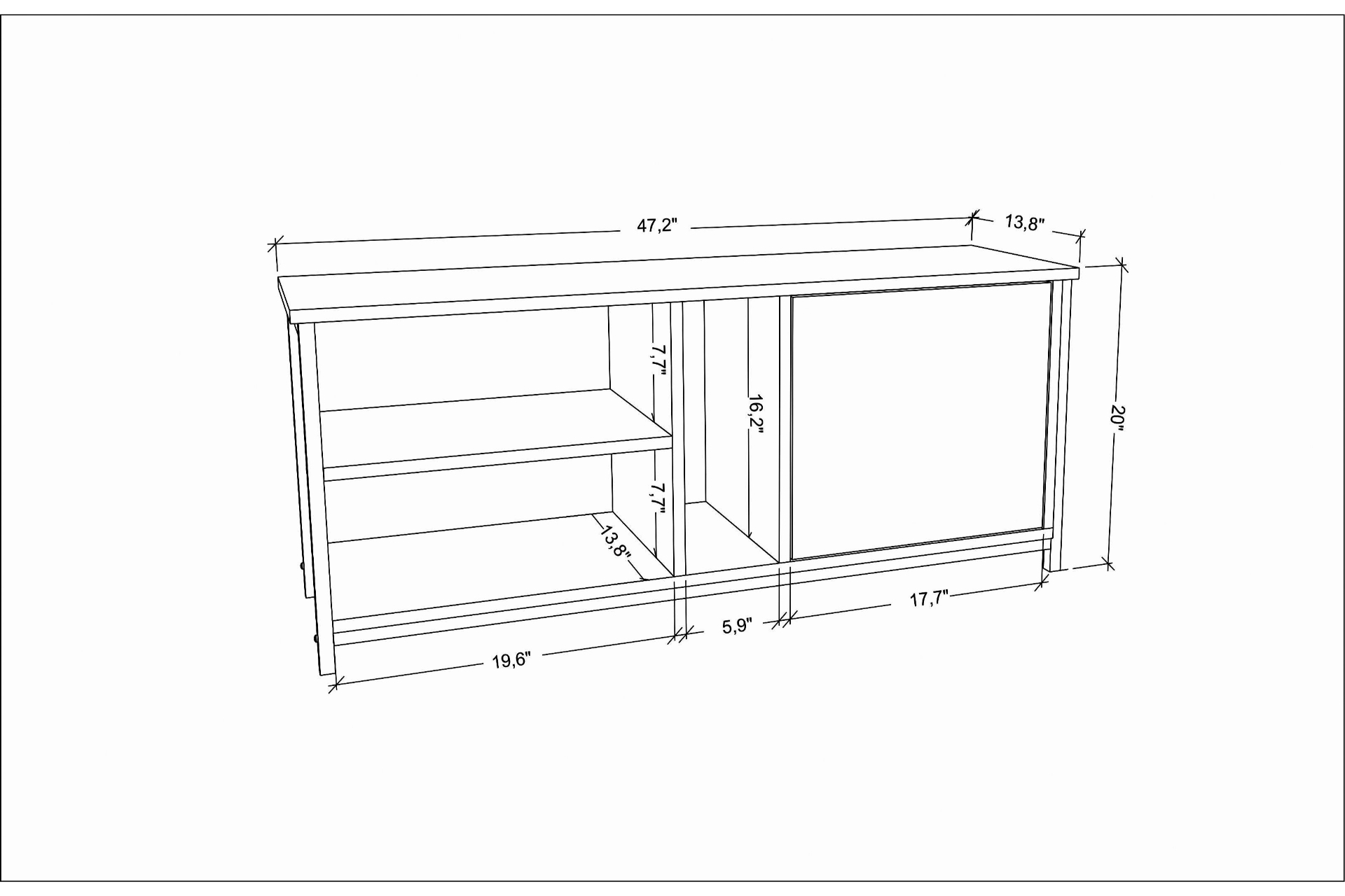 DECOROTİKA NEOLA TV ÜNİTESİ, GOLD ANTRASİT FİYATI Vivense