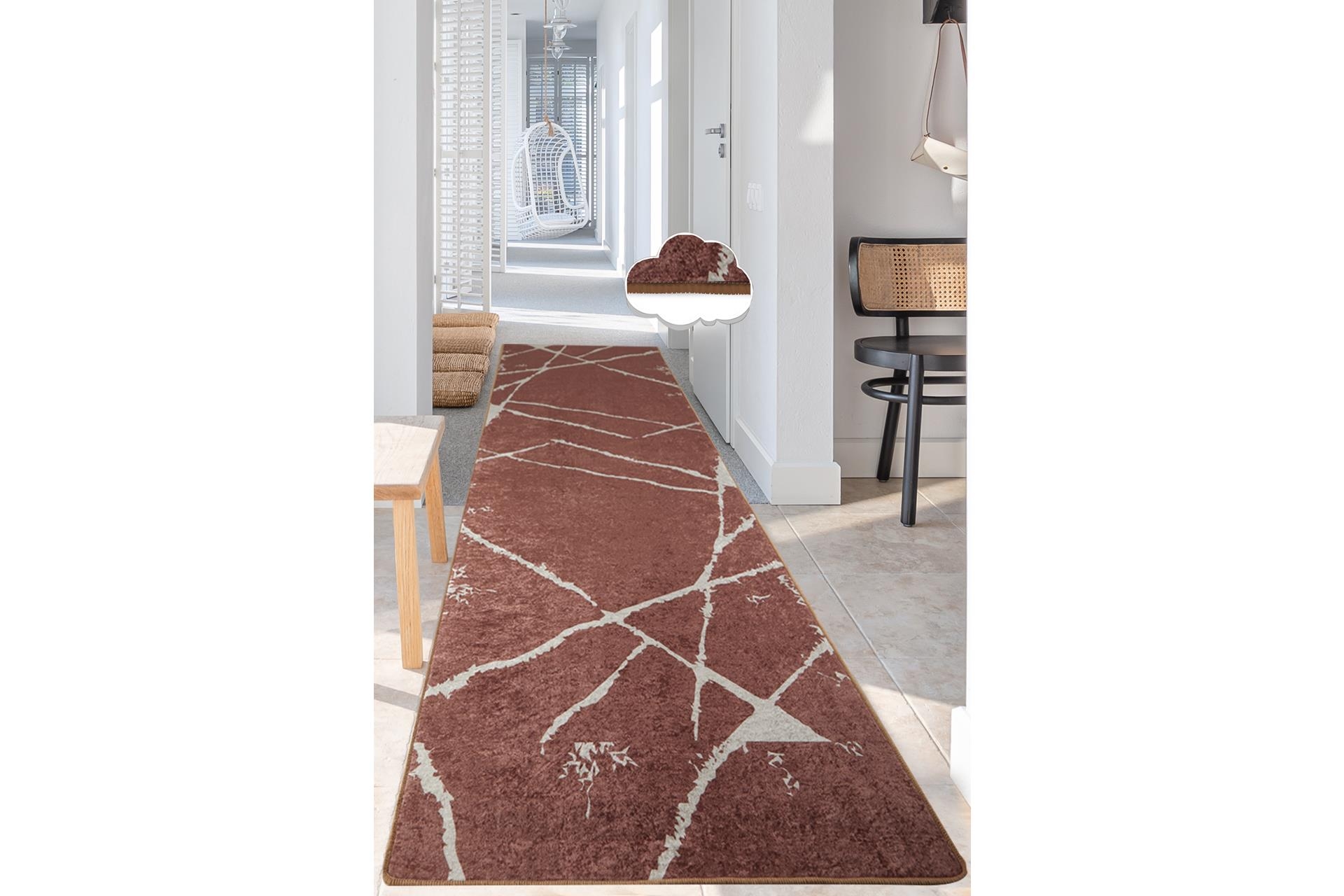 BROKEN BEJ DJT KAYMAZ TABAN KESME HALI YOLLUK 80X140 FİYATI Vivense