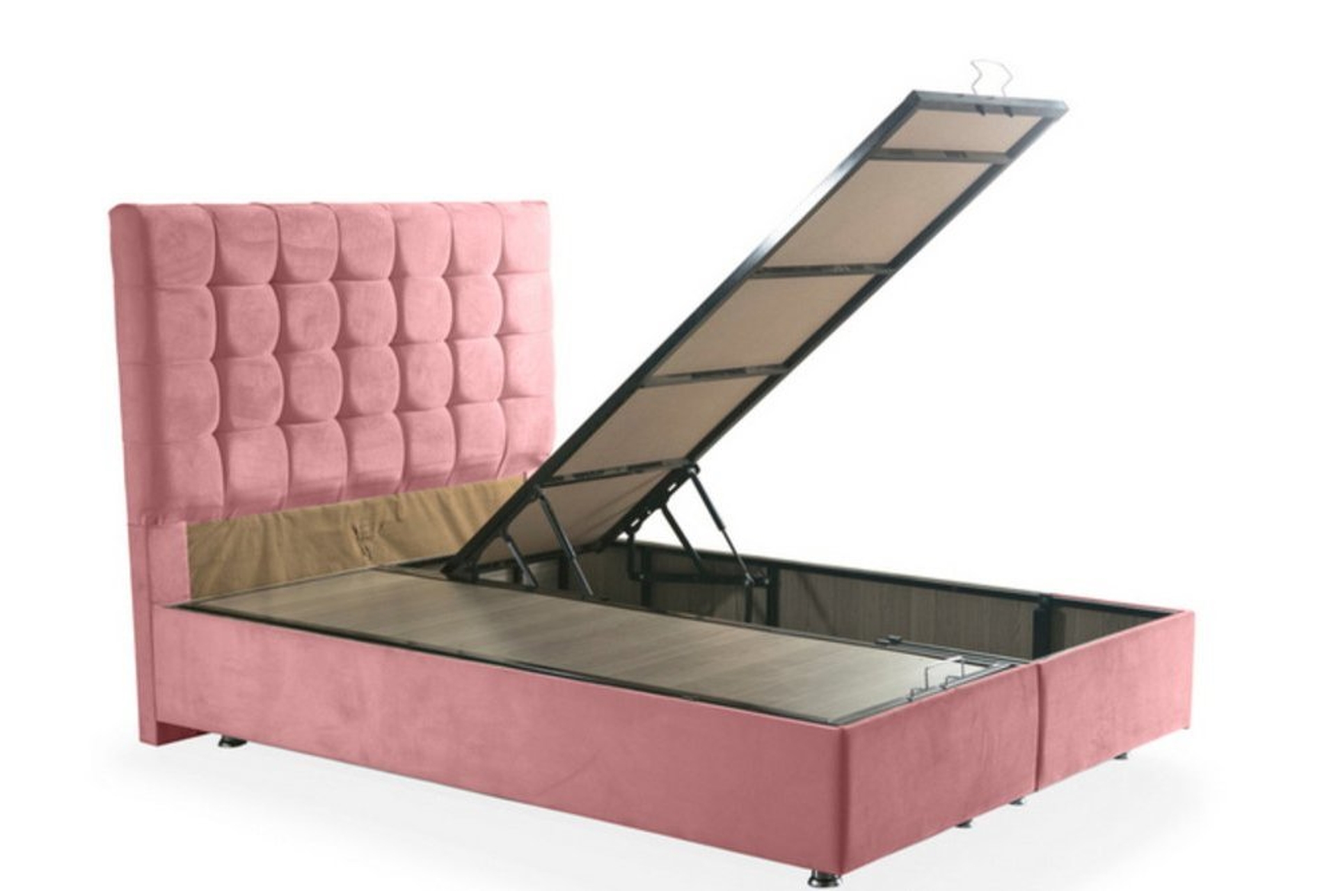 DUKE PEMBE BAZA + BAŞLIK + YATAK SETİ 90X190 FİYATI Vivense