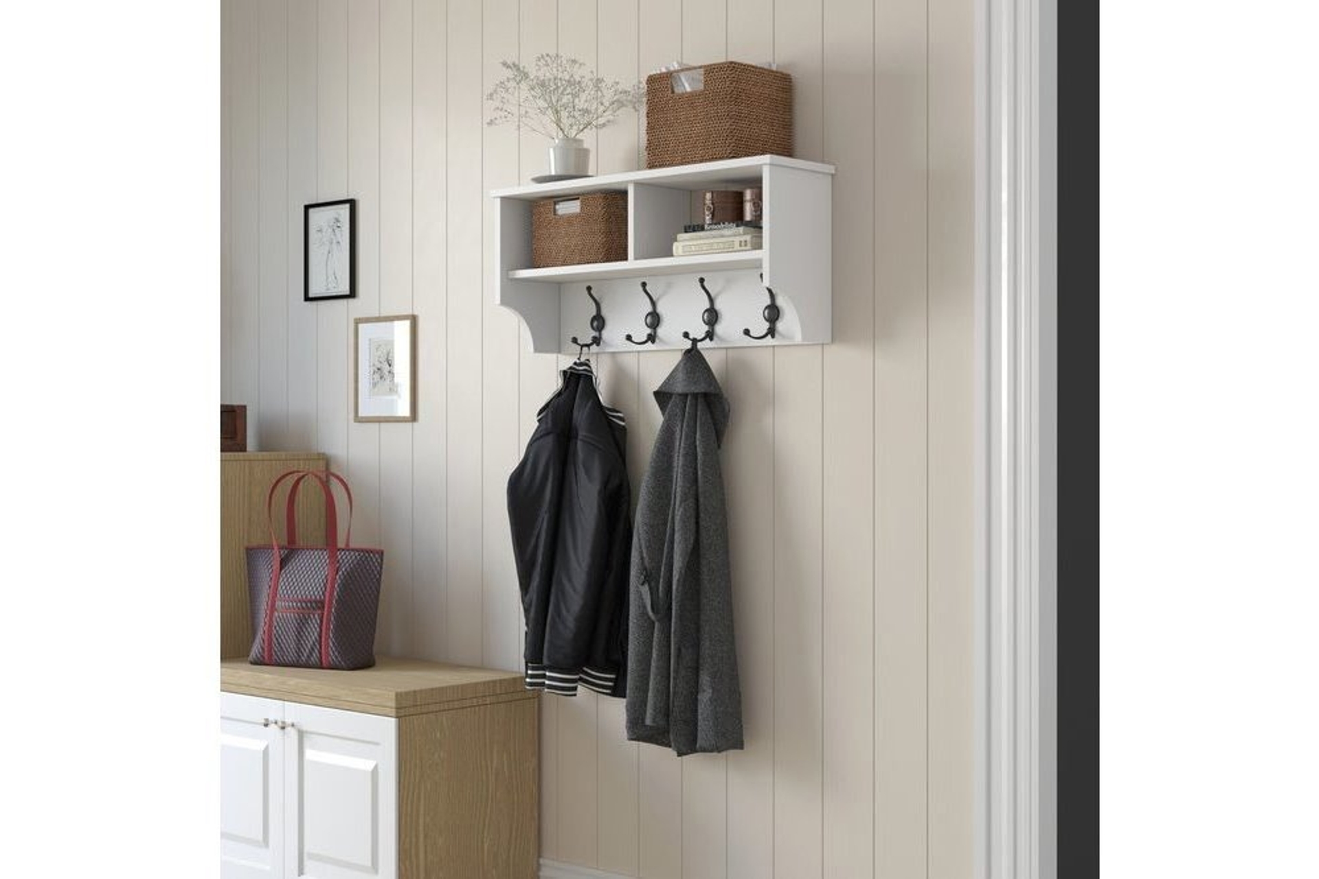 RANİ P2 MODERN PORTMANTO DUVAR ASKISI BEYAZ VESTİYER 90 CM FİYATI Vivense