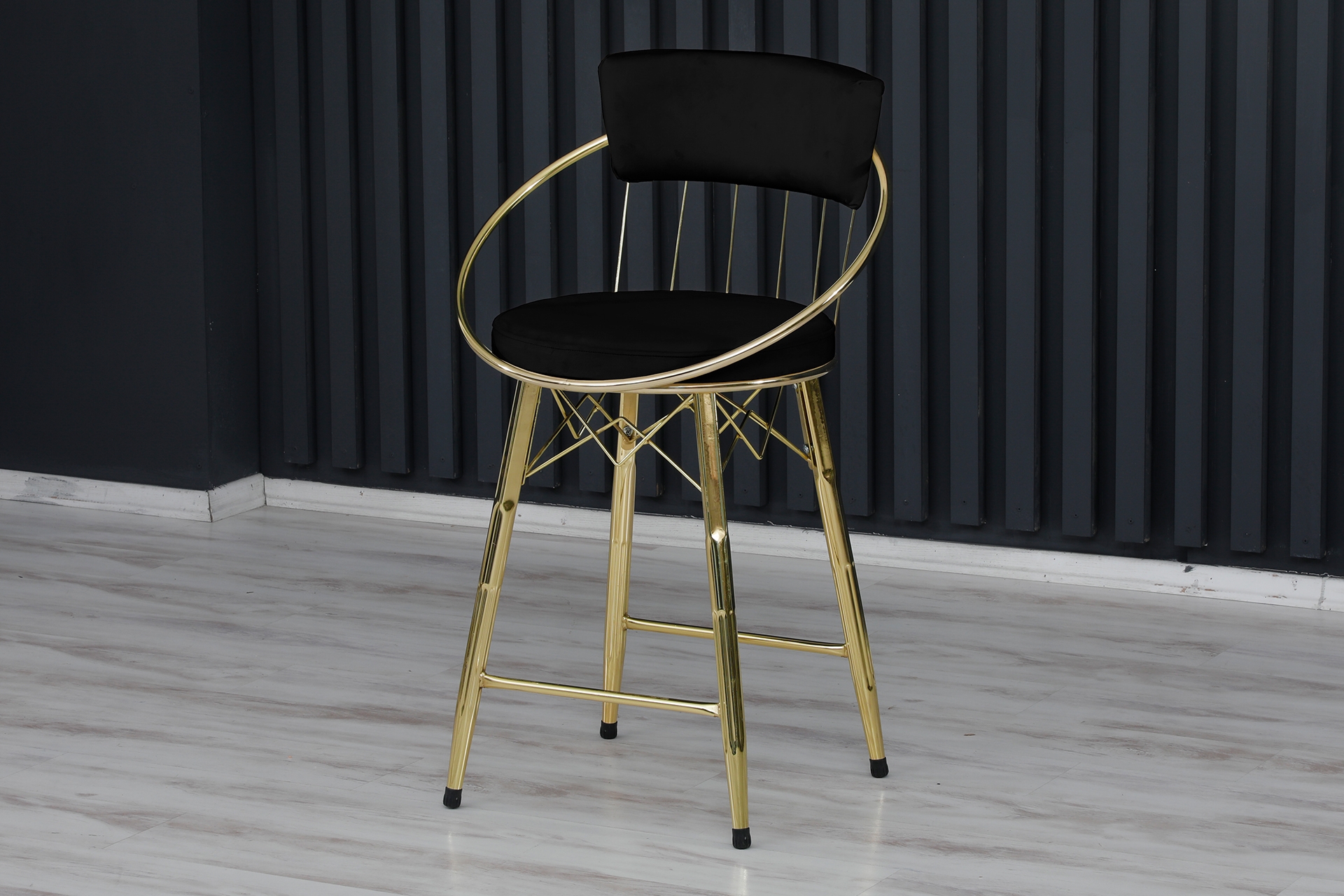 VİANEM GOLD METAL BAR SANDALYESİ, SİYAH FİYATI Vivense