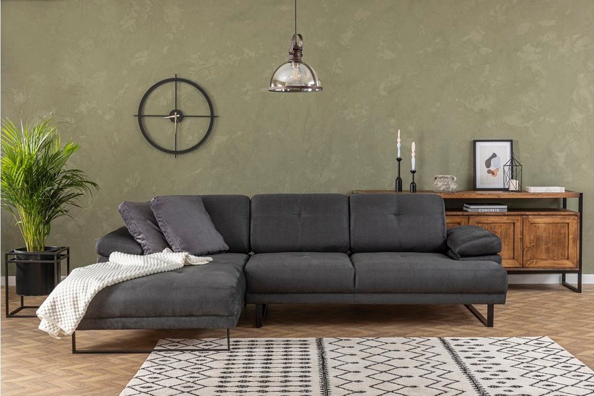 Shiomi Kleine Hoekbank Links, Antraciet