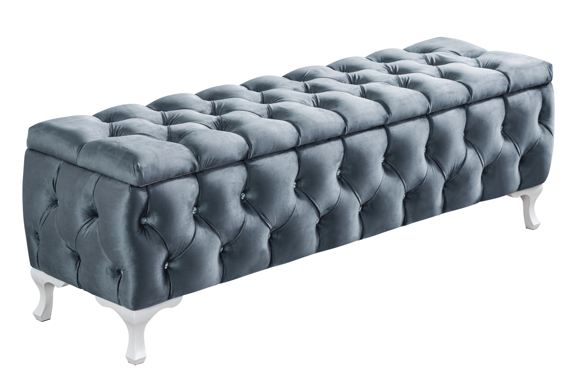 Cappy Bench Yatak Ayak Ucu Pufu Acik Mavi 90x40x50 Fiyati Vivense