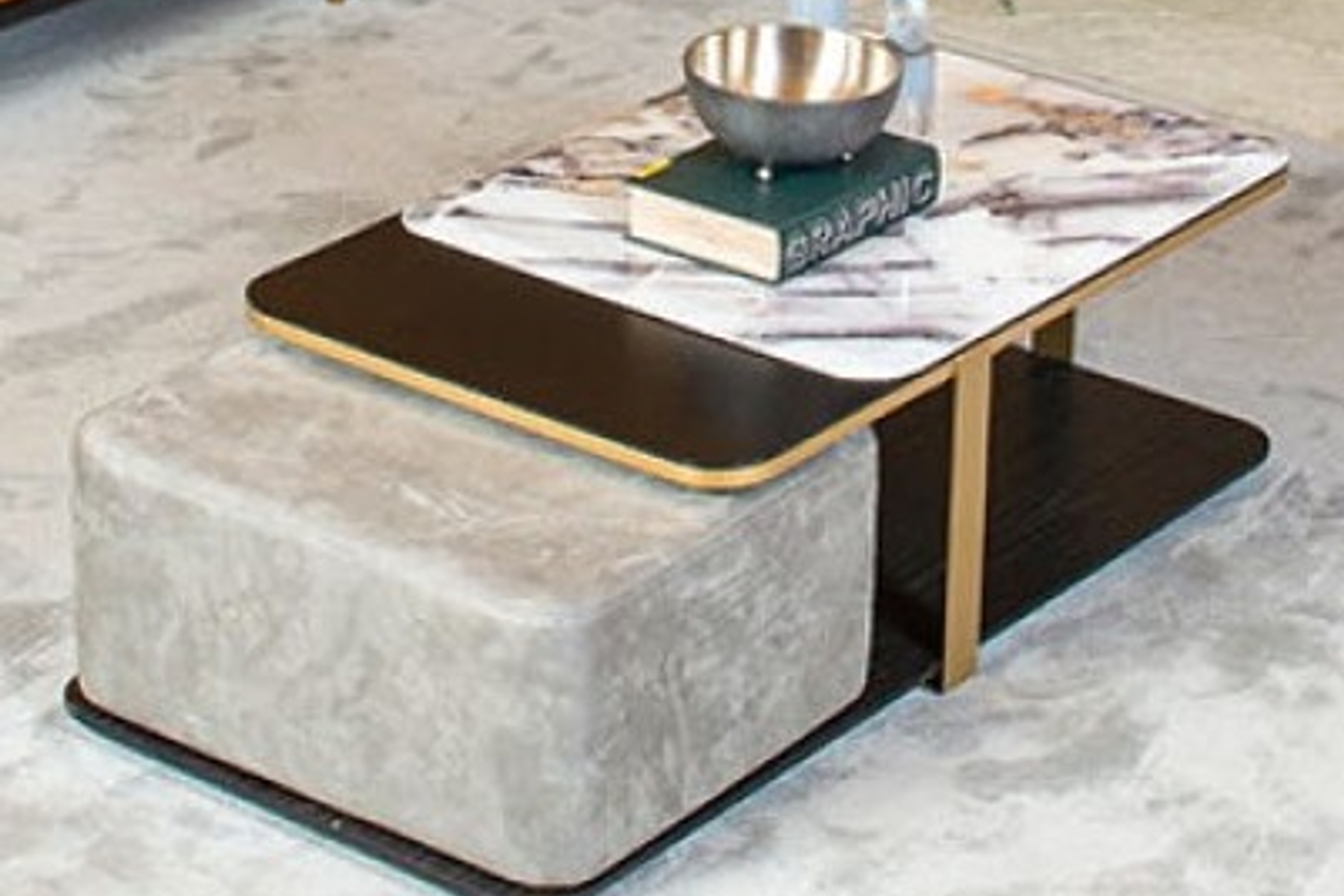 Soho Salontafel met Poef