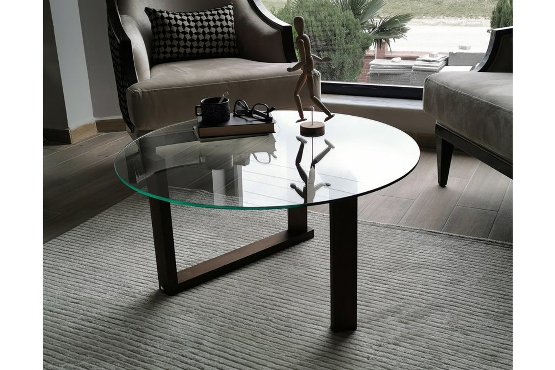 Neostill Yuvarlak Cam Orta Sehpa S300 Fiyati Vivense