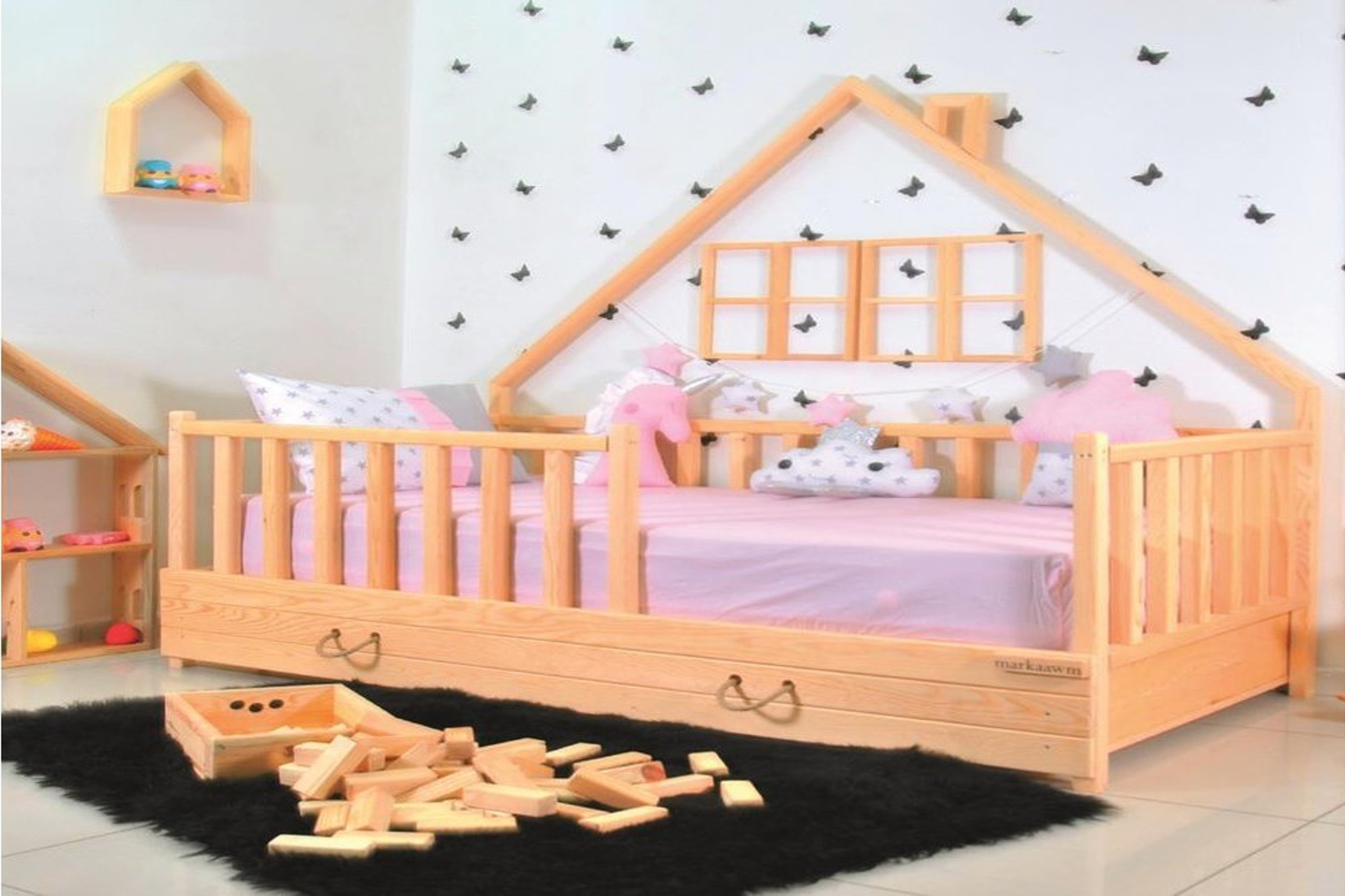 Markaawm Montessori Yatak Cocuk Yatak Yavrulu 90x190 Dogal Cam Agaci Fiyati Vivense