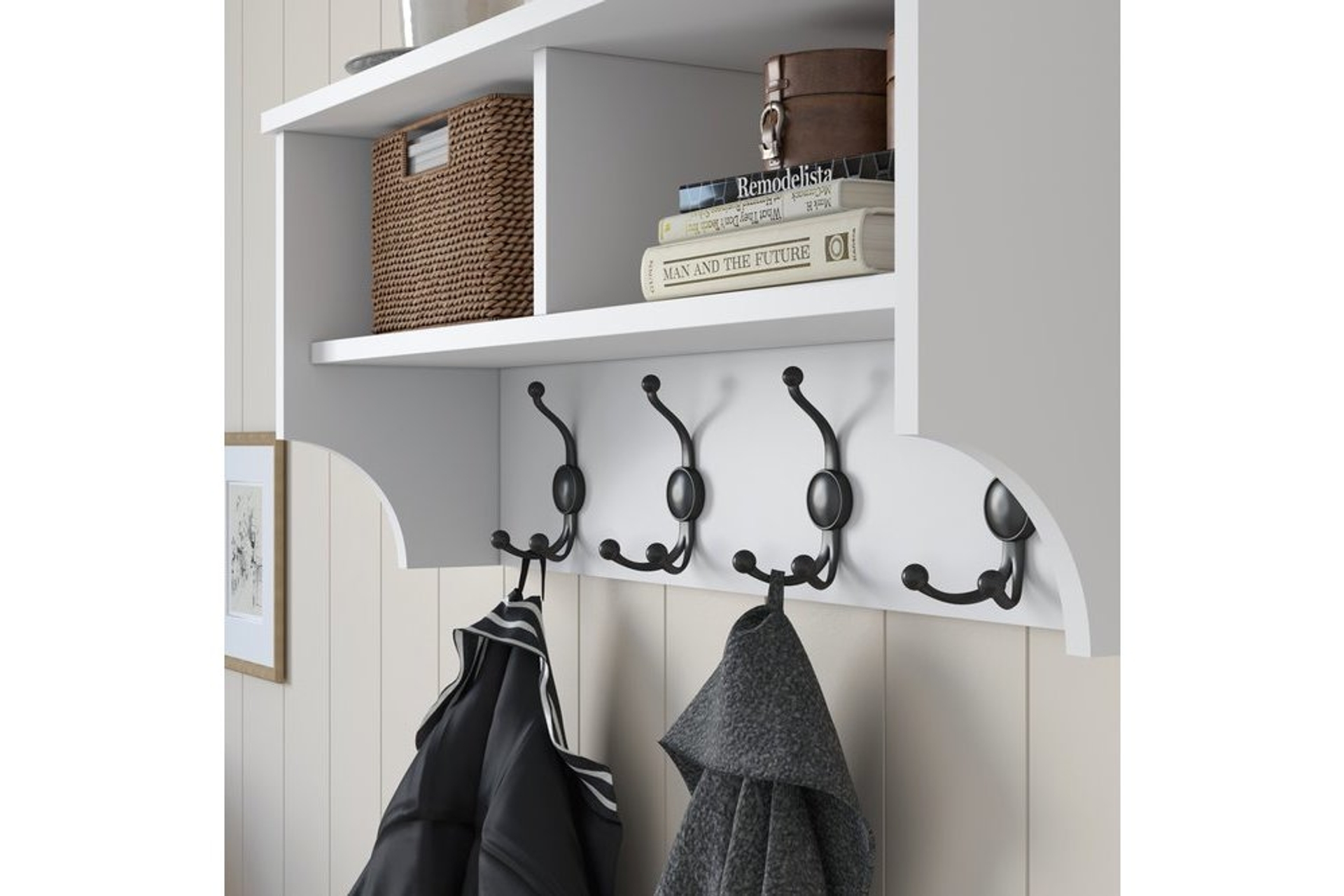 RANİ P2 MODERN PORTMANTO DUVAR ASKISI BEYAZ VESTİYER 90 CM FİYATI Vivense