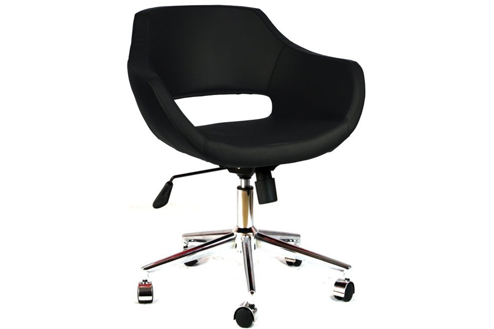 Burocci Viva Bureaustoel met Metalen Poten, zwart
