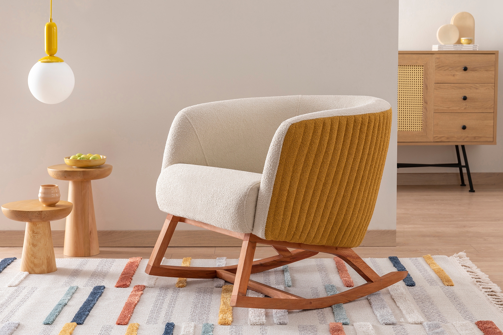 RİCKY ROCKİNG ARMCHAİR, MUSTARD FİYATI - Vivense