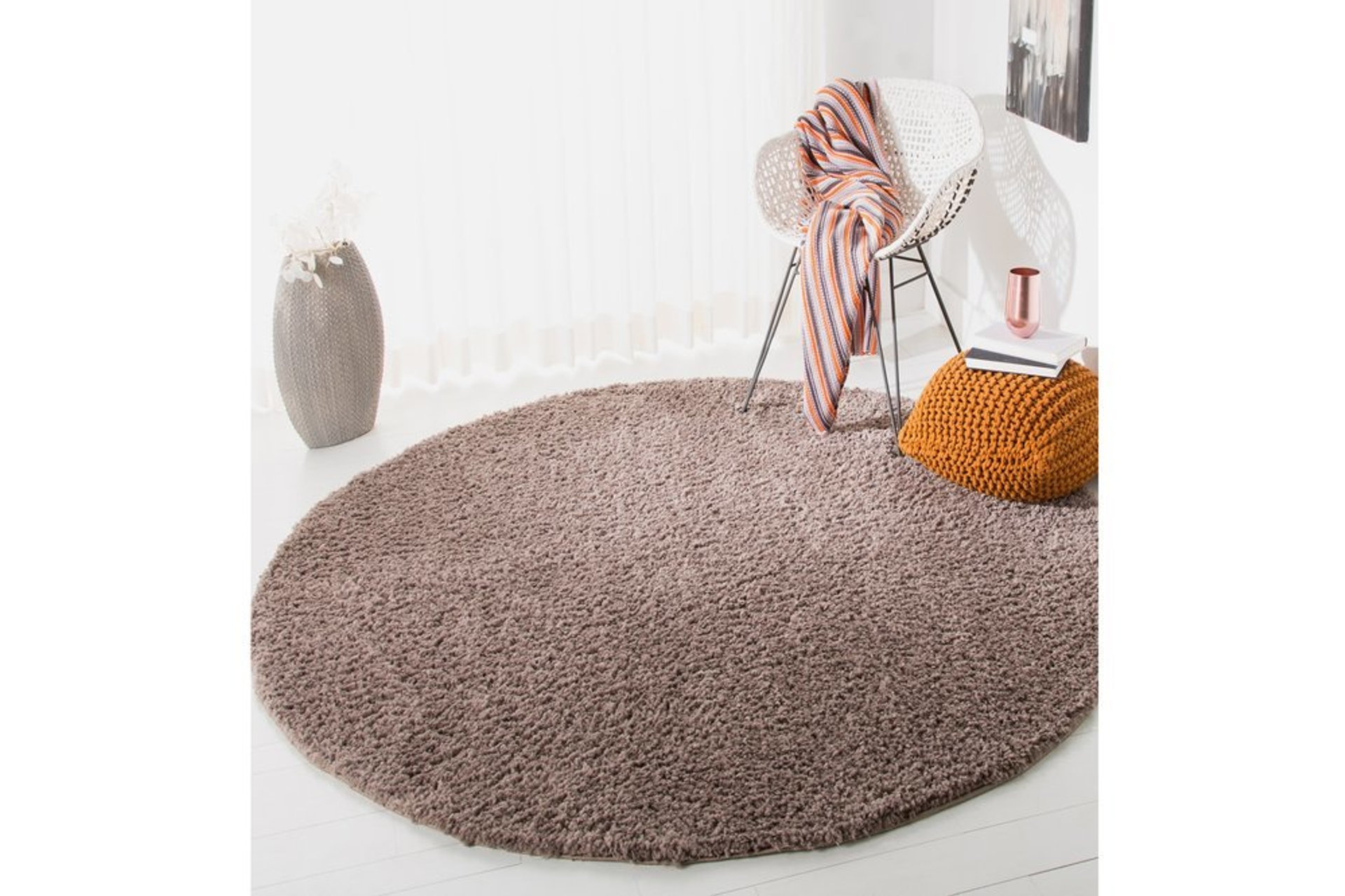 koza puffy 76712a yuvarlak hali 90x90 fiyati vivense