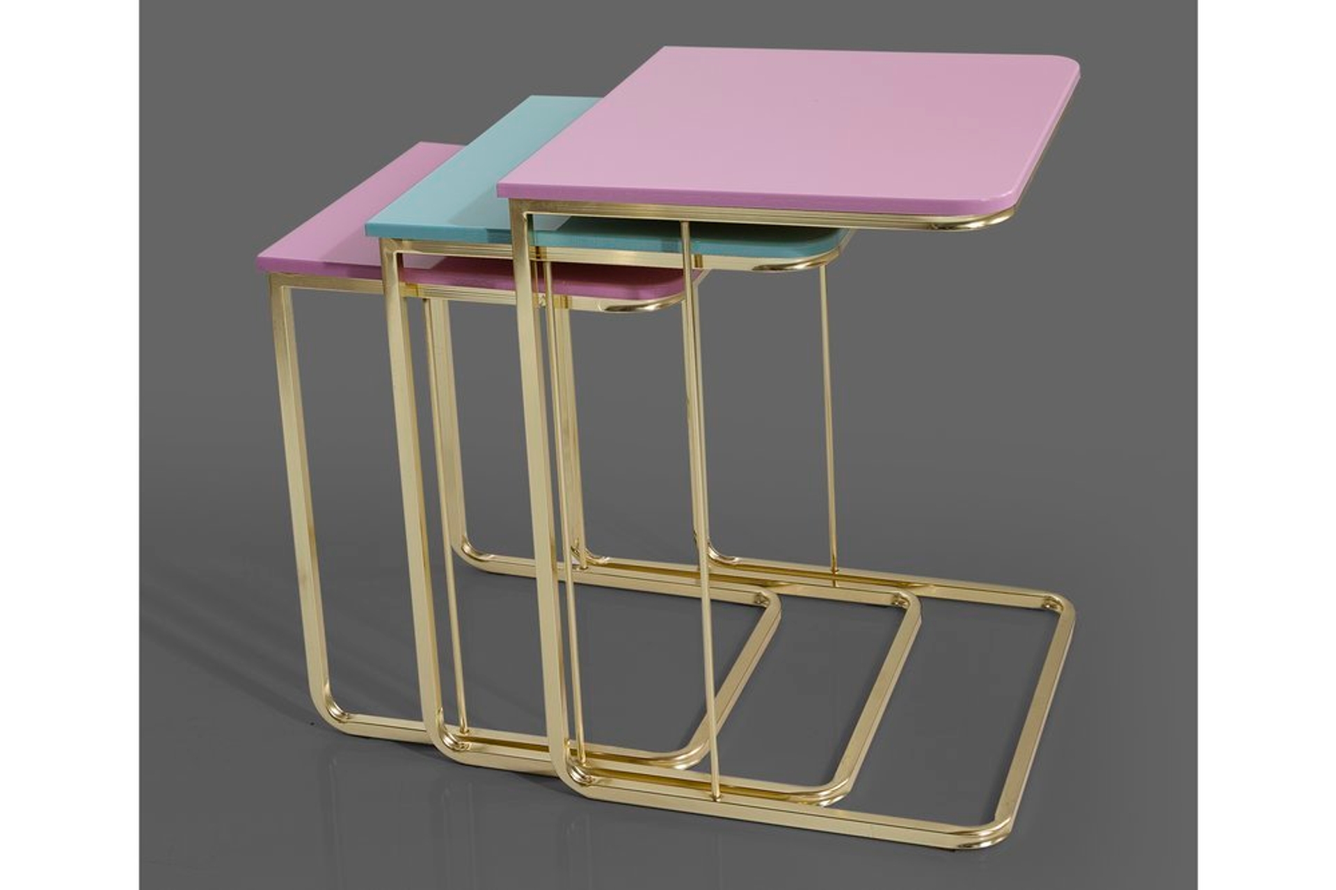 Veys Caroline Set Zettafels, 3-delig, Roze & Blauw